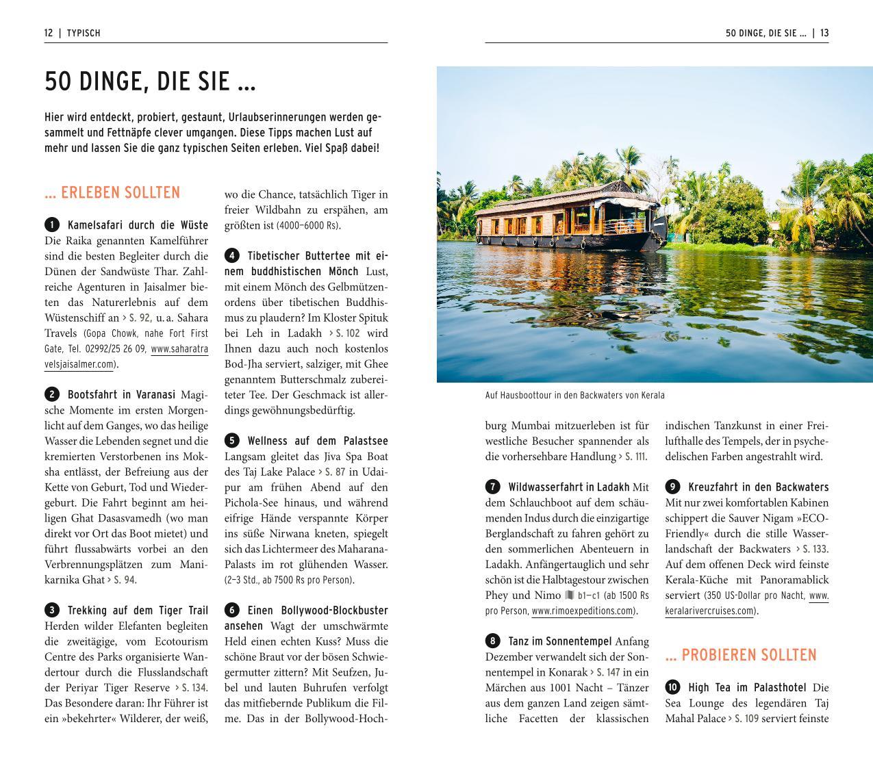 Beispielinhalt (Bild) POLYGLOTT on tour Reiseführer Indien