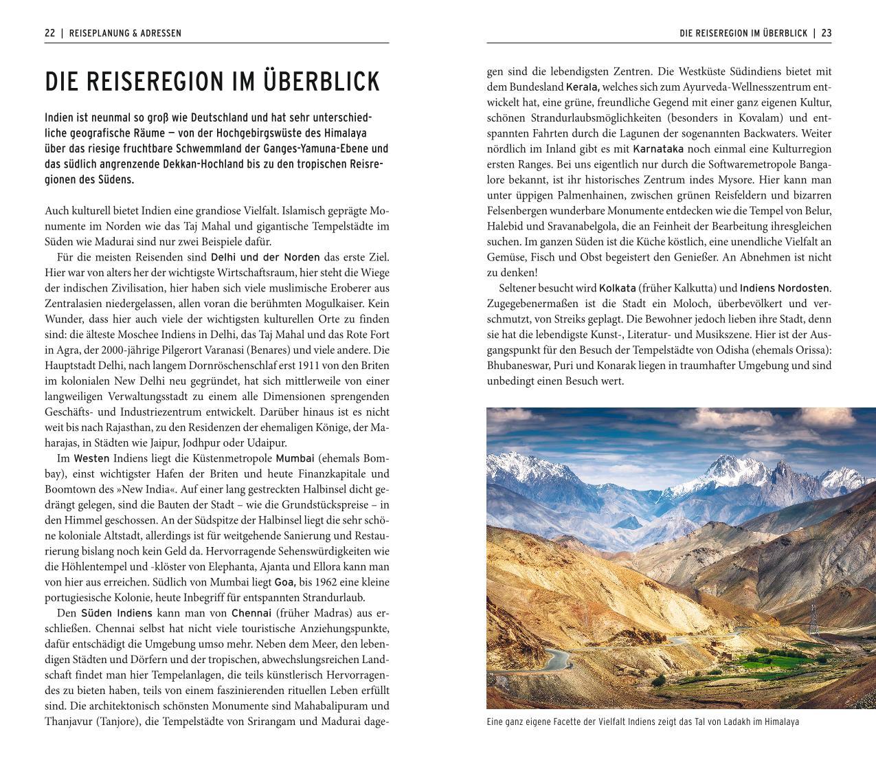 Beispielinhalt (Bild) POLYGLOTT on tour Reiseführer Indien