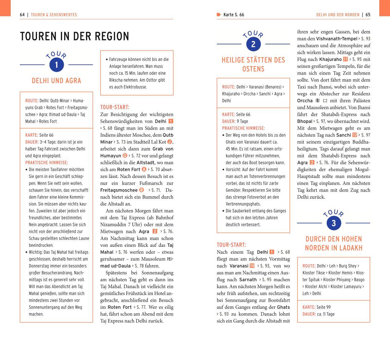 Beispielinhalt (Bild) POLYGLOTT on tour Reiseführer Indien