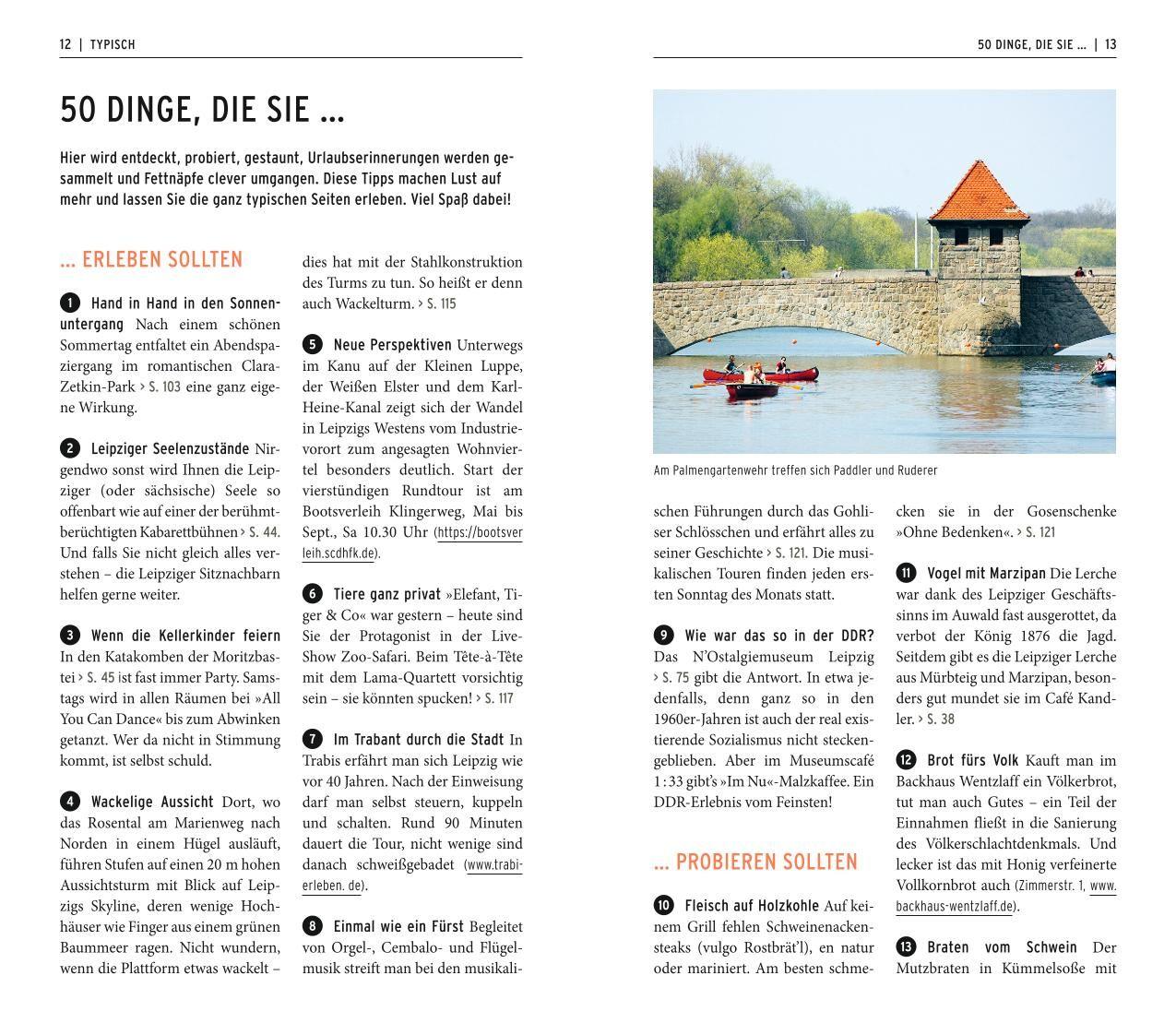 Beispielinhalt (Bild) POLYGLOTT on tour Reiseführer Leipzig