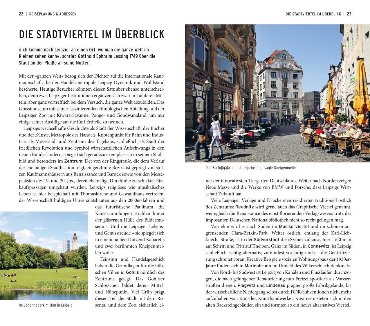 Beispielinhalt (Bild) POLYGLOTT on tour Reiseführer Leipzig