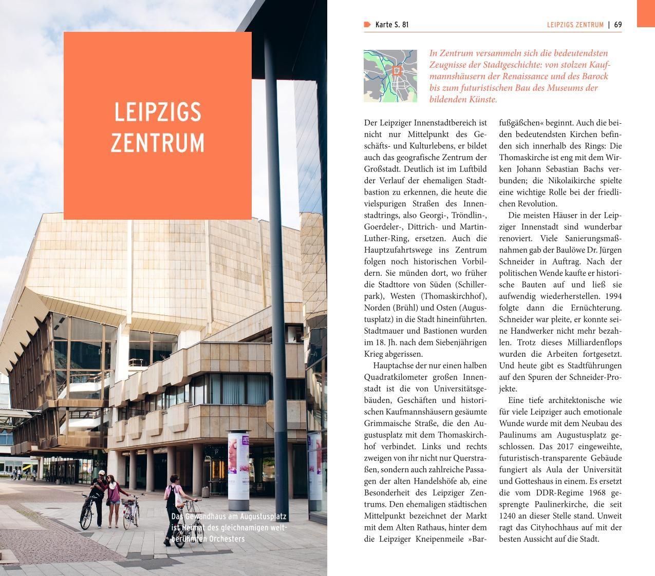 Beispielinhalt (Bild) POLYGLOTT on tour Reiseführer Leipzig