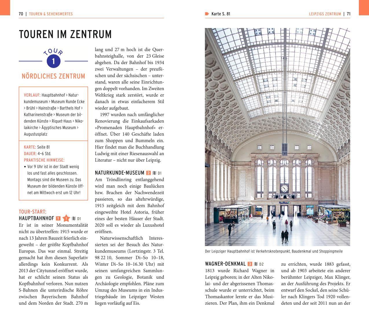 Beispielinhalt (Bild) POLYGLOTT on tour Reiseführer Leipzig