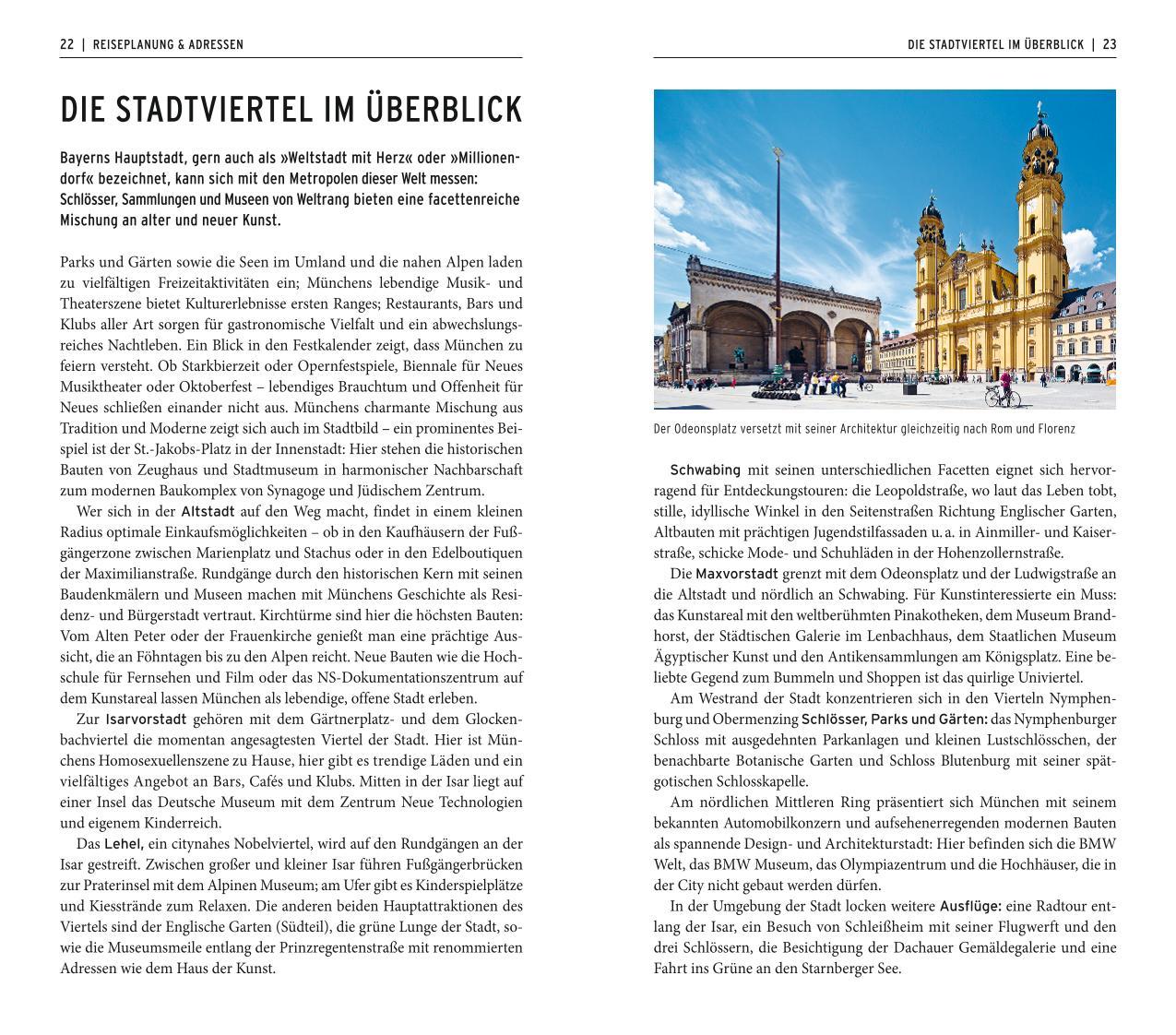 Beispielinhalt (Bild) POLYGLOTT on tour Reiseführer München