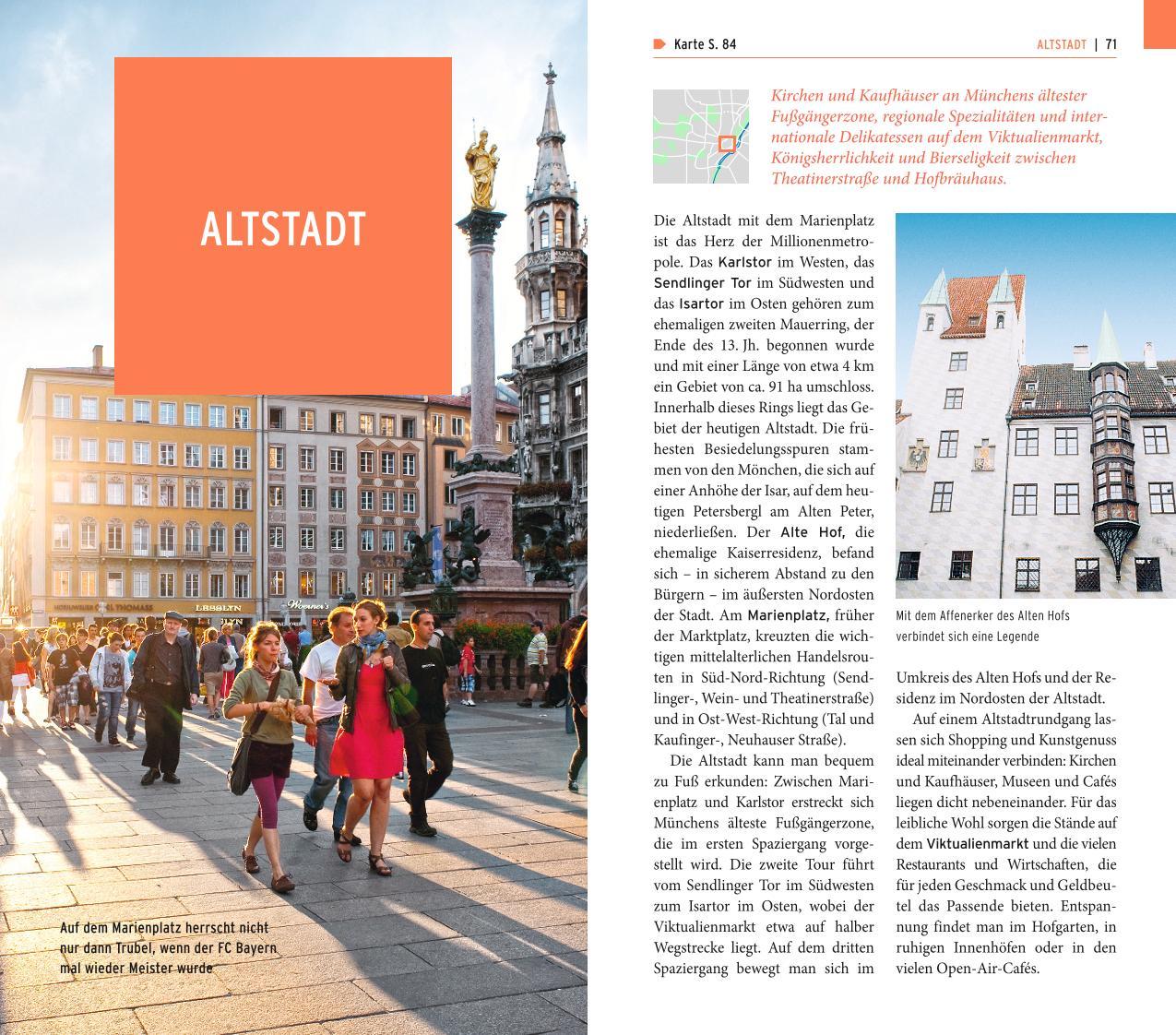 Beispielinhalt (Bild) POLYGLOTT on tour Reiseführer München