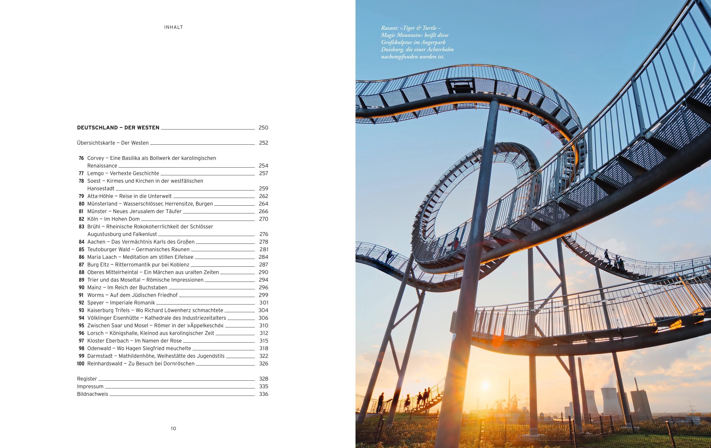 Beispielinhalt (Bild) Eine Reise durch Deutschland in 100 ungewöhnlichen Bildern und Geschichten