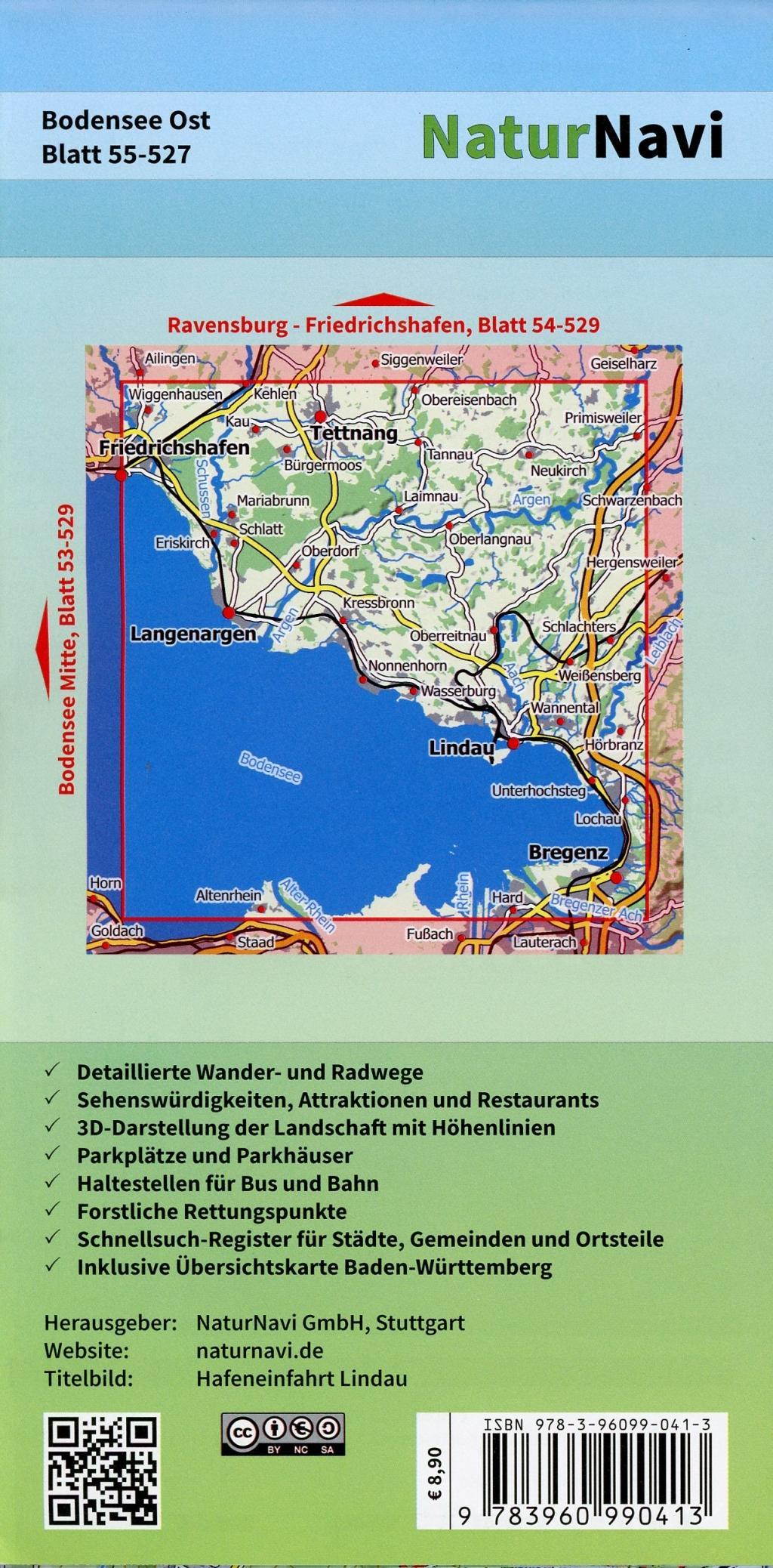 Beispielinhalt (Bild) Bodensee Ost 1 : 25 000