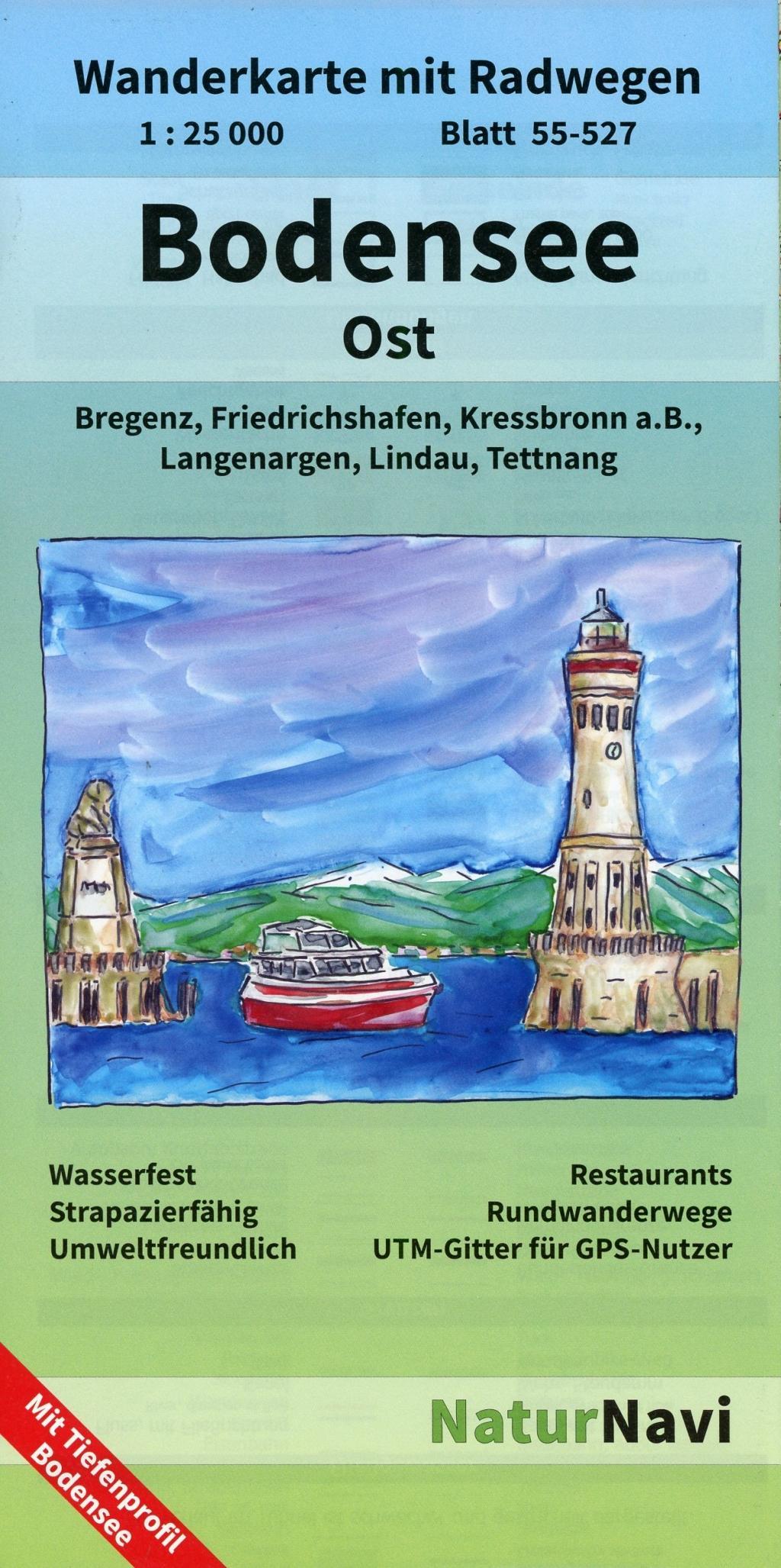 Vorderes Coverbild Bodensee Ost 1 : 25 000