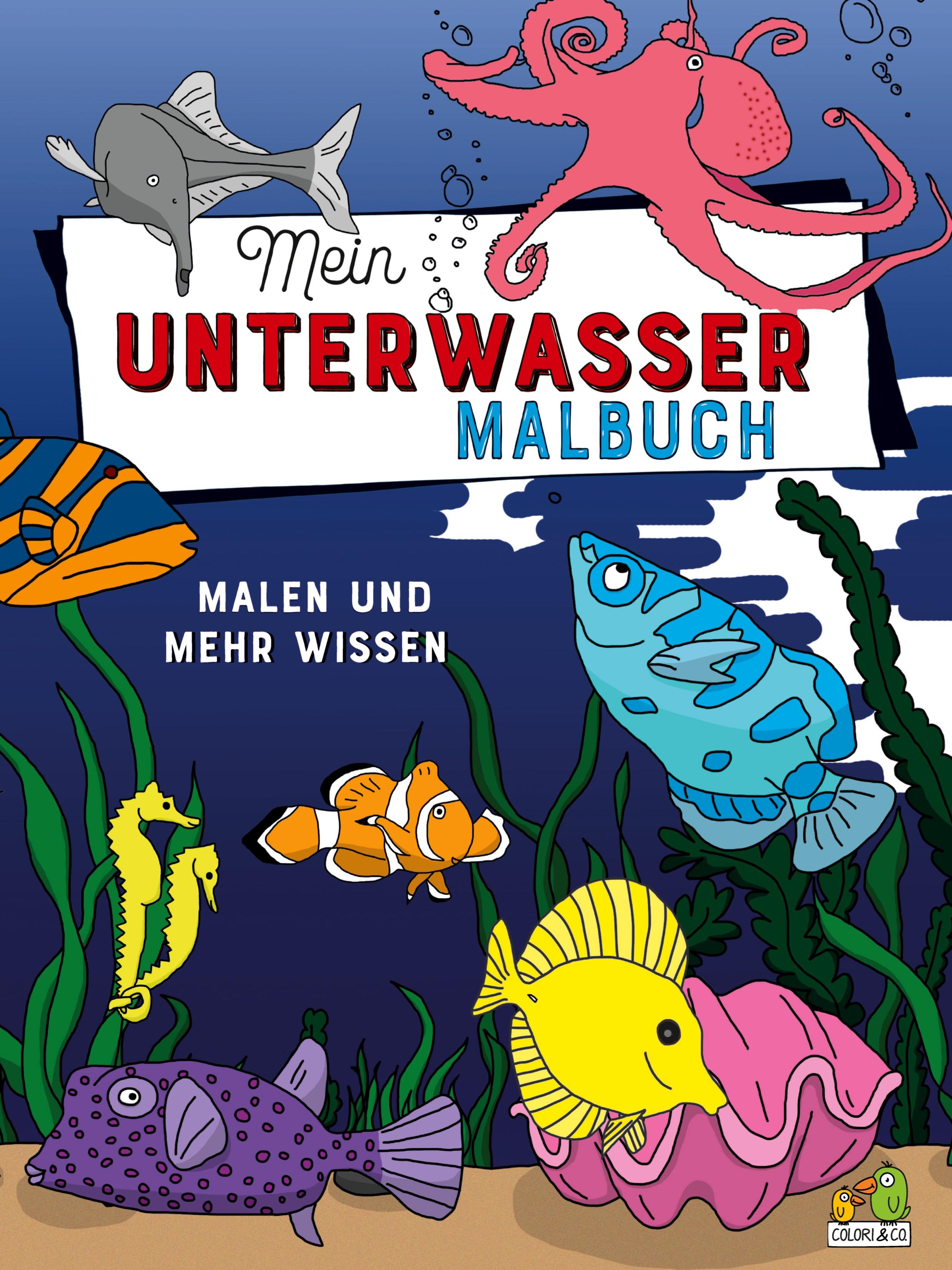 Vorderes Coverbild Mein Unter Wasser Malbuch