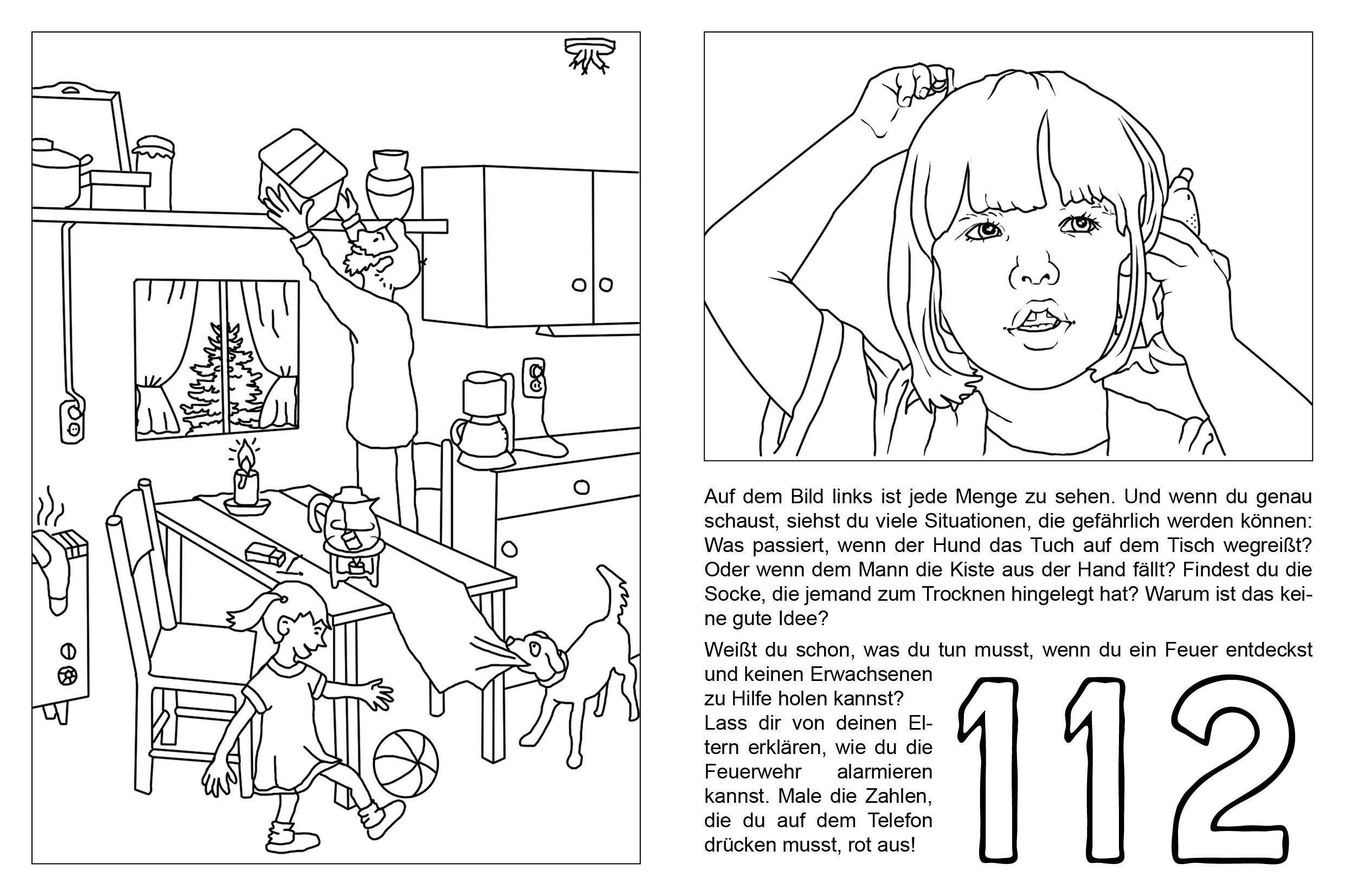 Beispielinhalt (Bild) Mein Malbuch Feuerwehr Köln