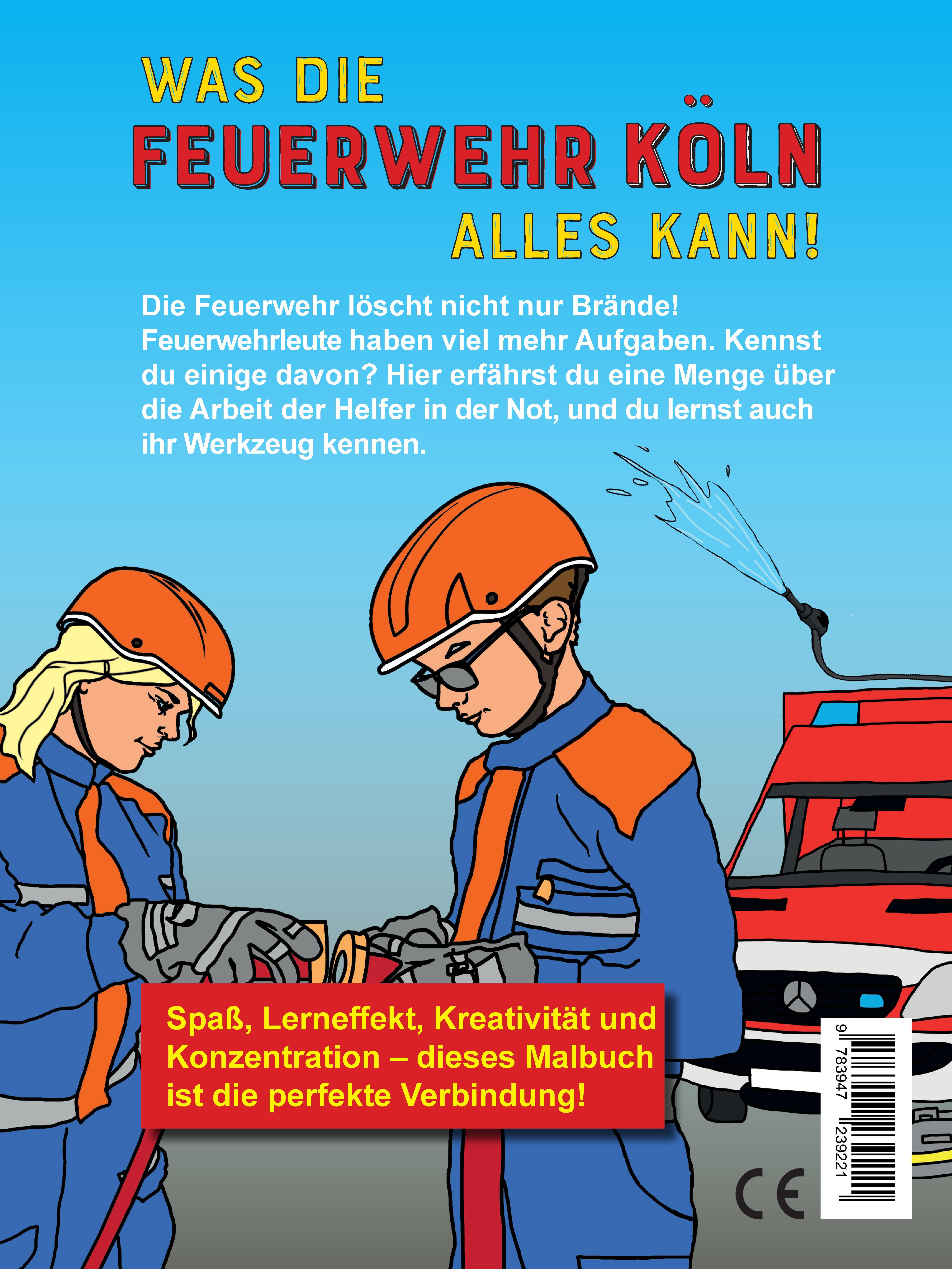 Rückseitencover Mein Malbuch Feuerwehr Köln