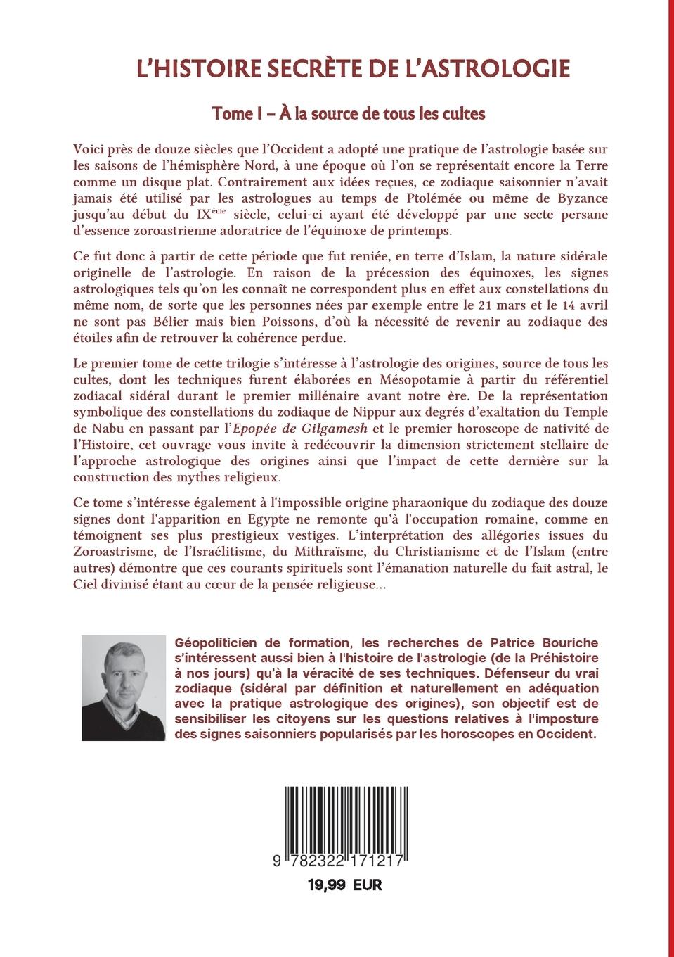 Rückseitencover L'Histoire secrète de l'astrologie