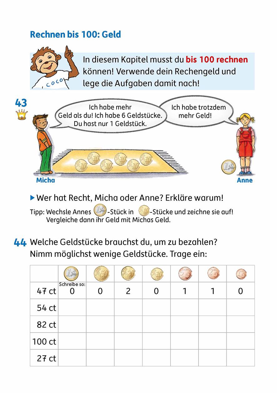 Beispielinhalt (Bild) Textaufgaben 2. Klasse