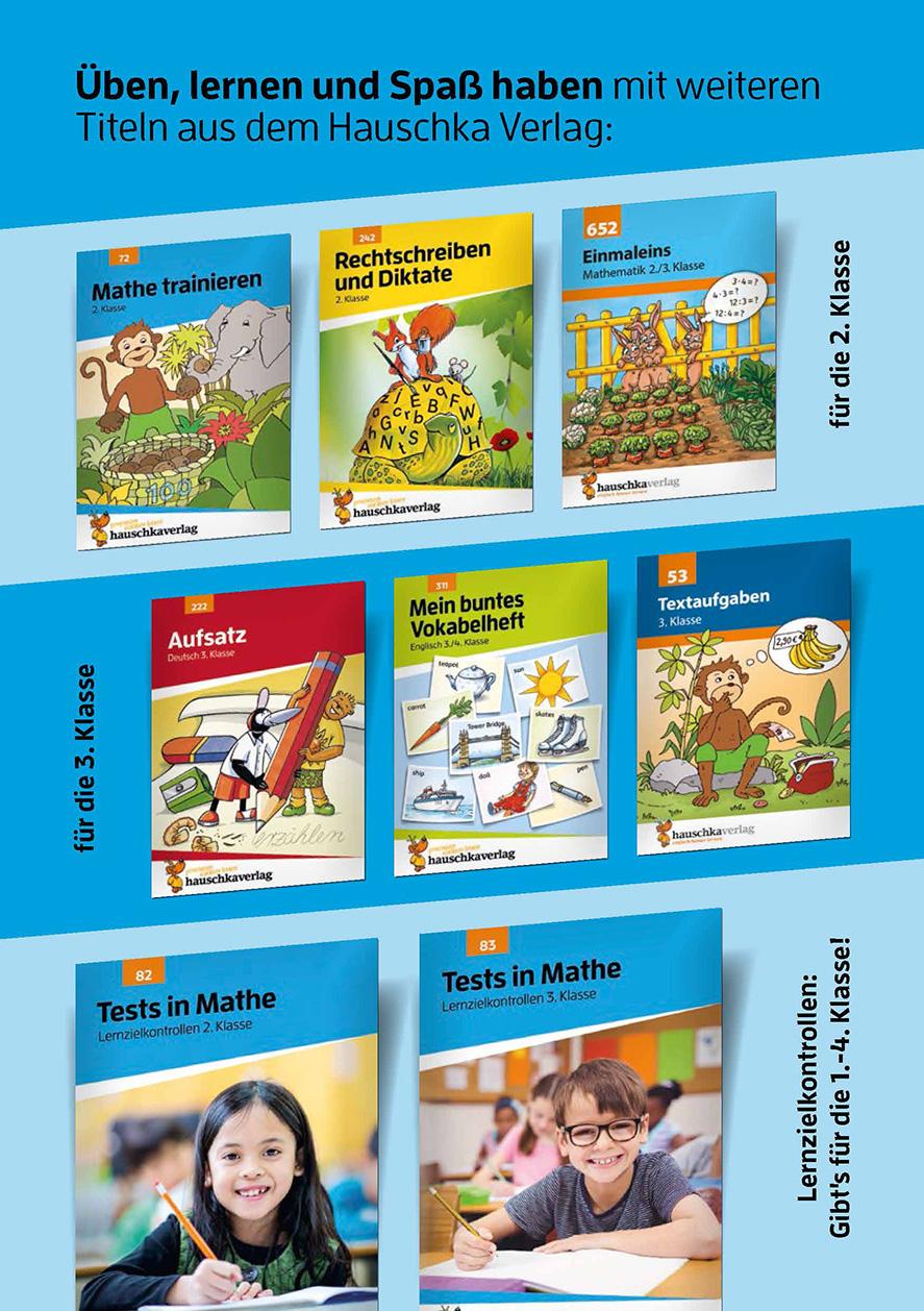 Beispielinhalt (Bild) Textaufgaben 2. Klasse