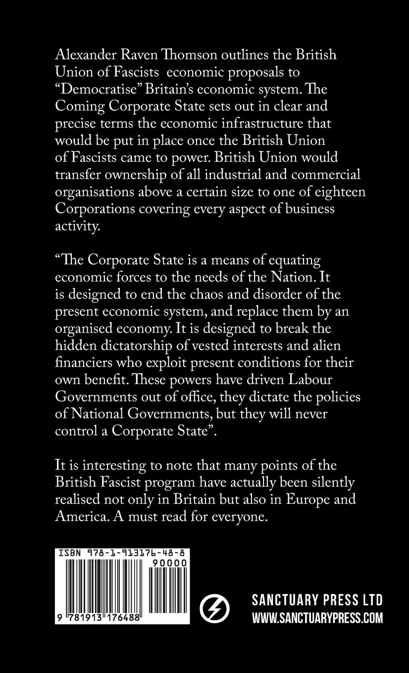 Rückseitencover The Coming Corporate State