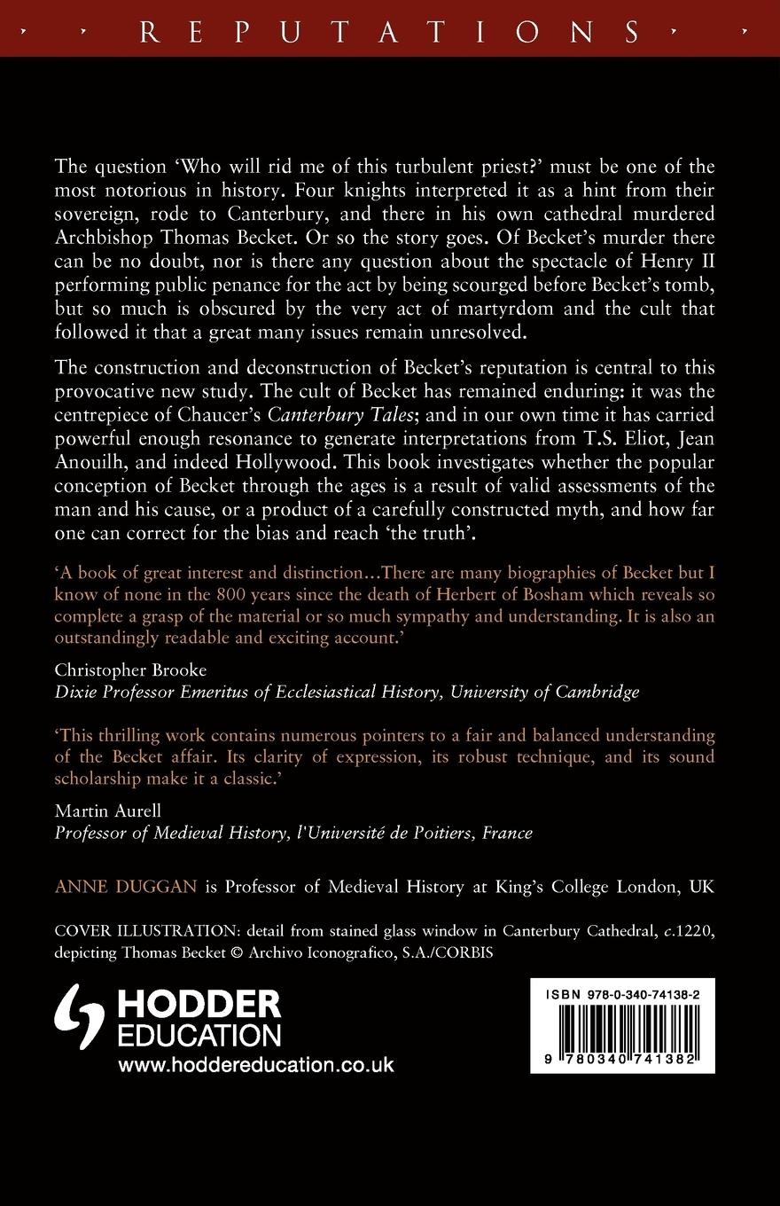 Rückseitencover Thomas Becket