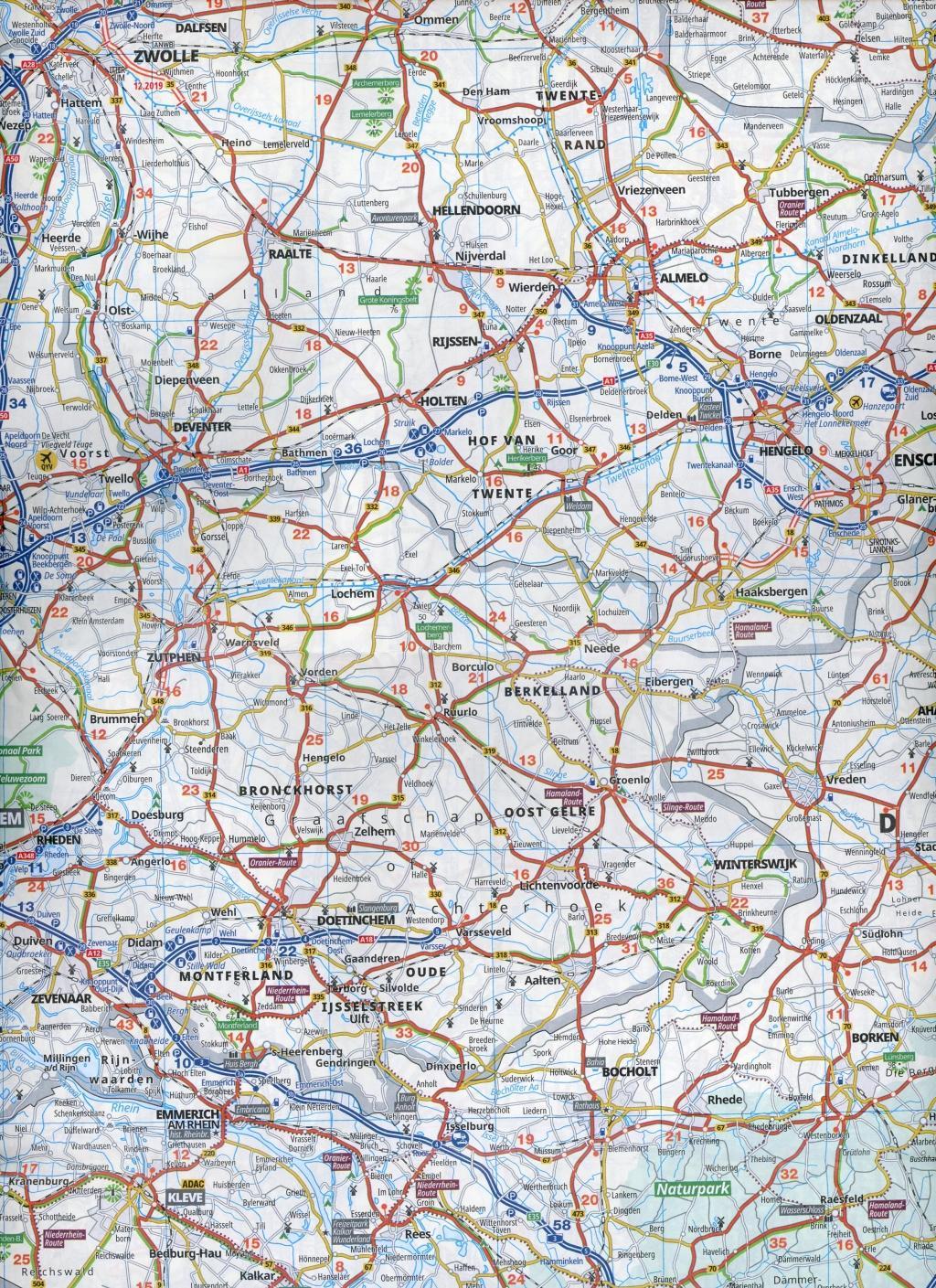 Beispielinhalt (Bild) ADAC LänderKarte Benelux 1:300 000