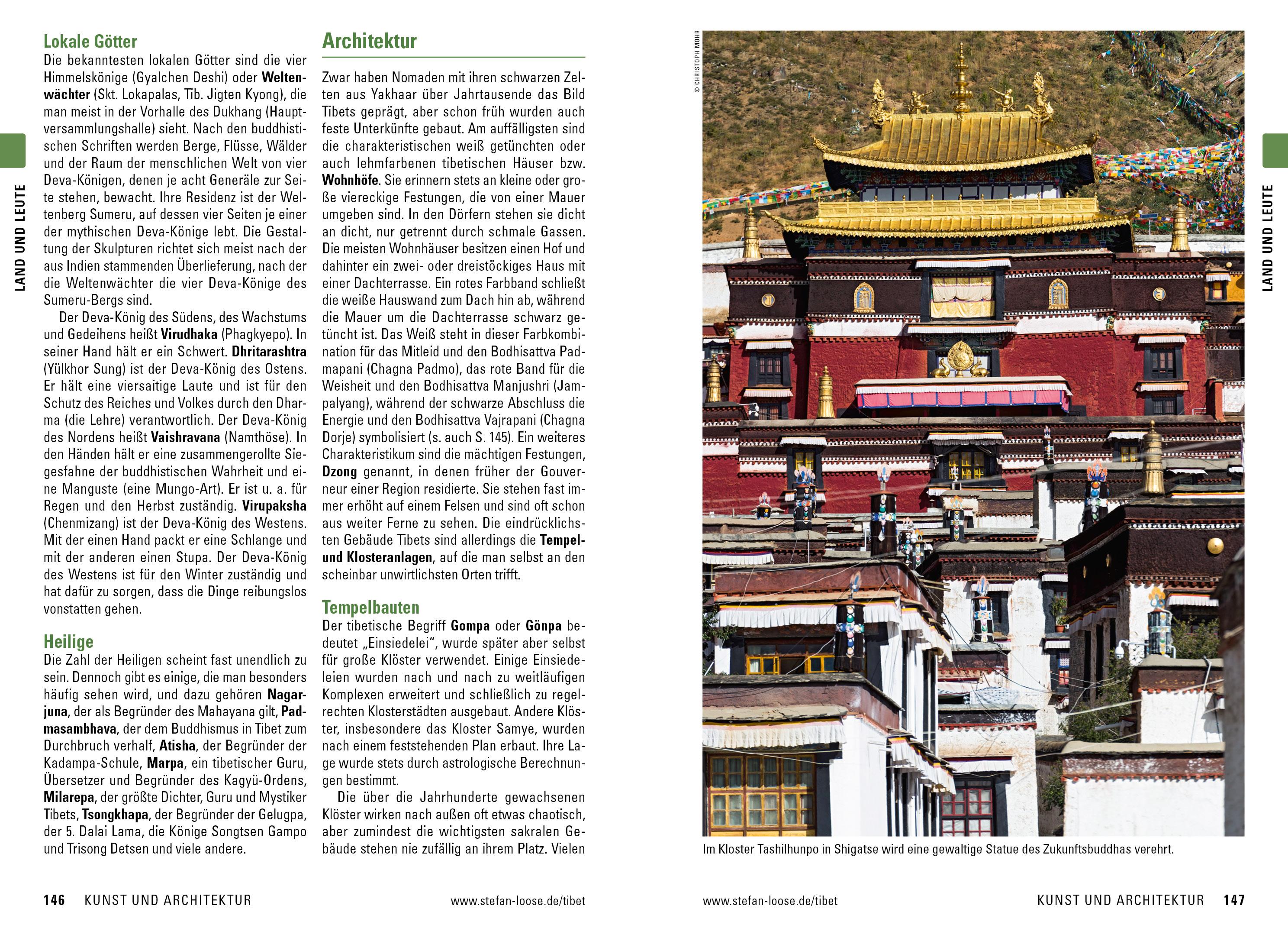 Beispielinhalt (Bild) Stefan Loose Reiseführer Tibet