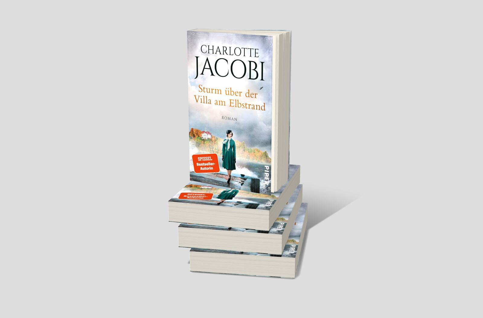 Beispielinhalt (Bild) Sturm über der Villa am Elbstrand