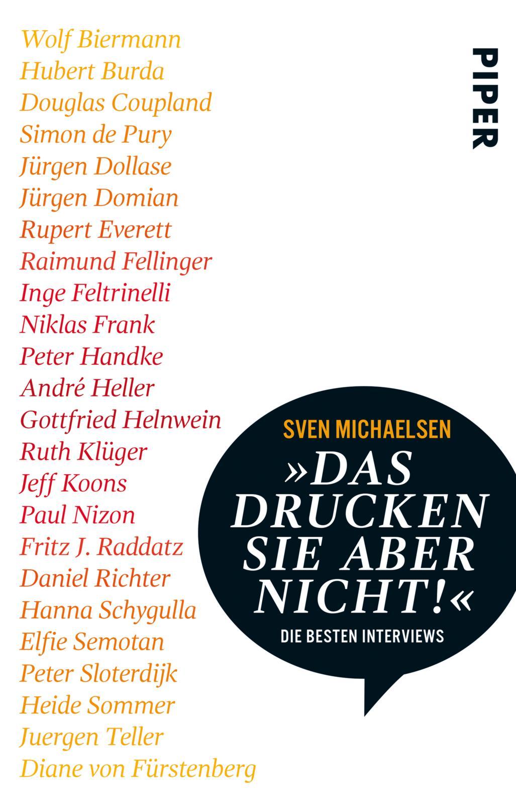 Vorderes Coverbild »Das drucken Sie aber nicht!«