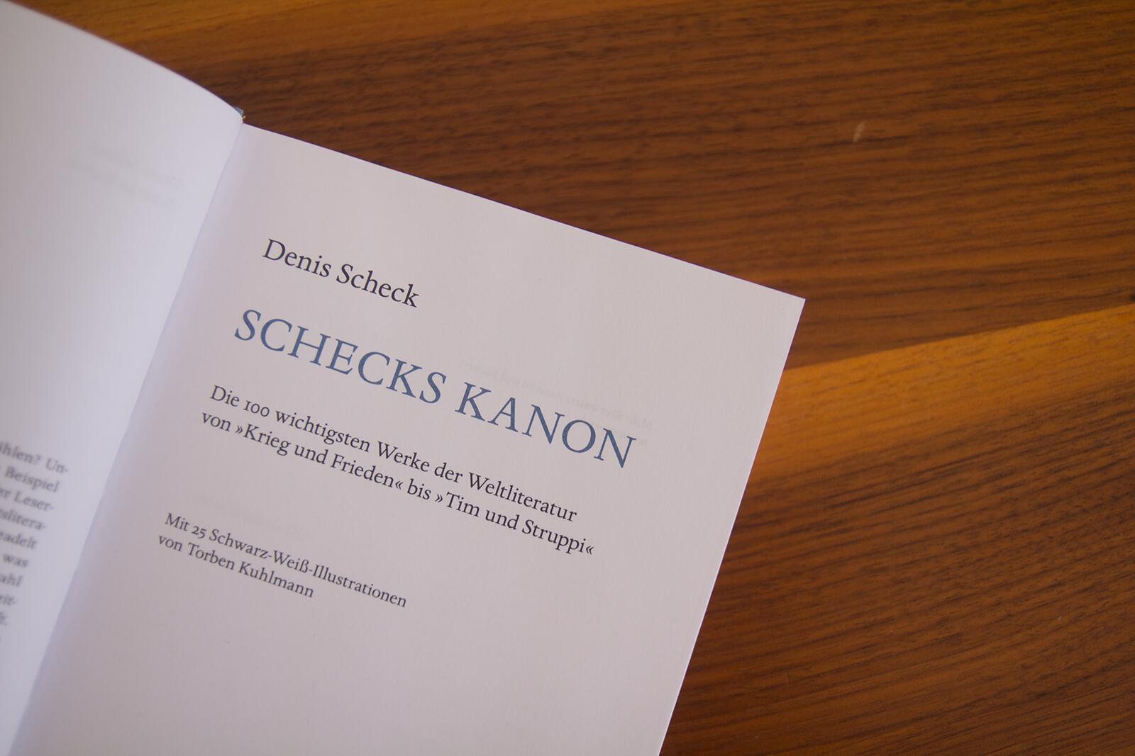 Beispielinhalt (Bild) Schecks Kanon