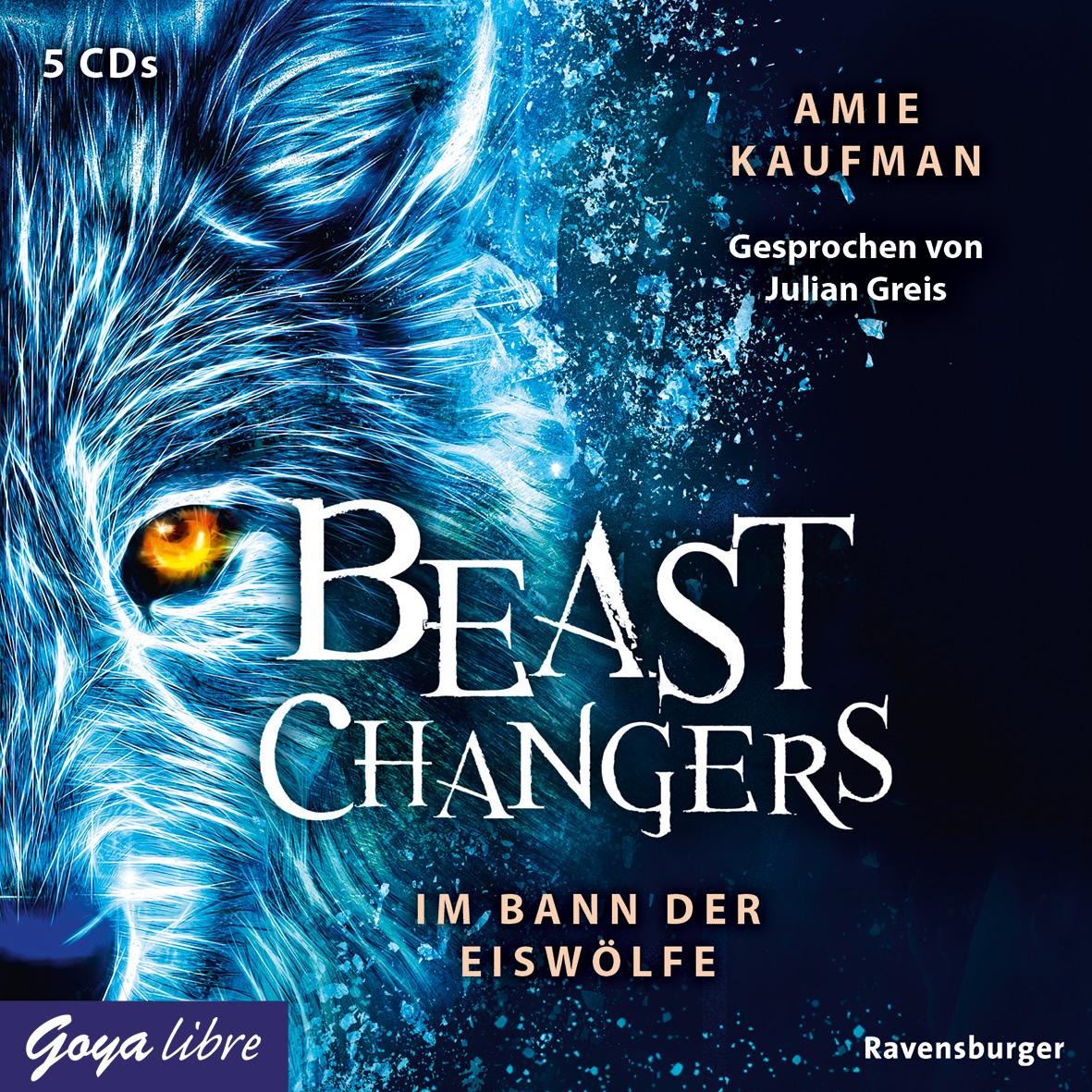 Vorderes Coverbild Beast Changers 01. Im Bann der Eiswölfe