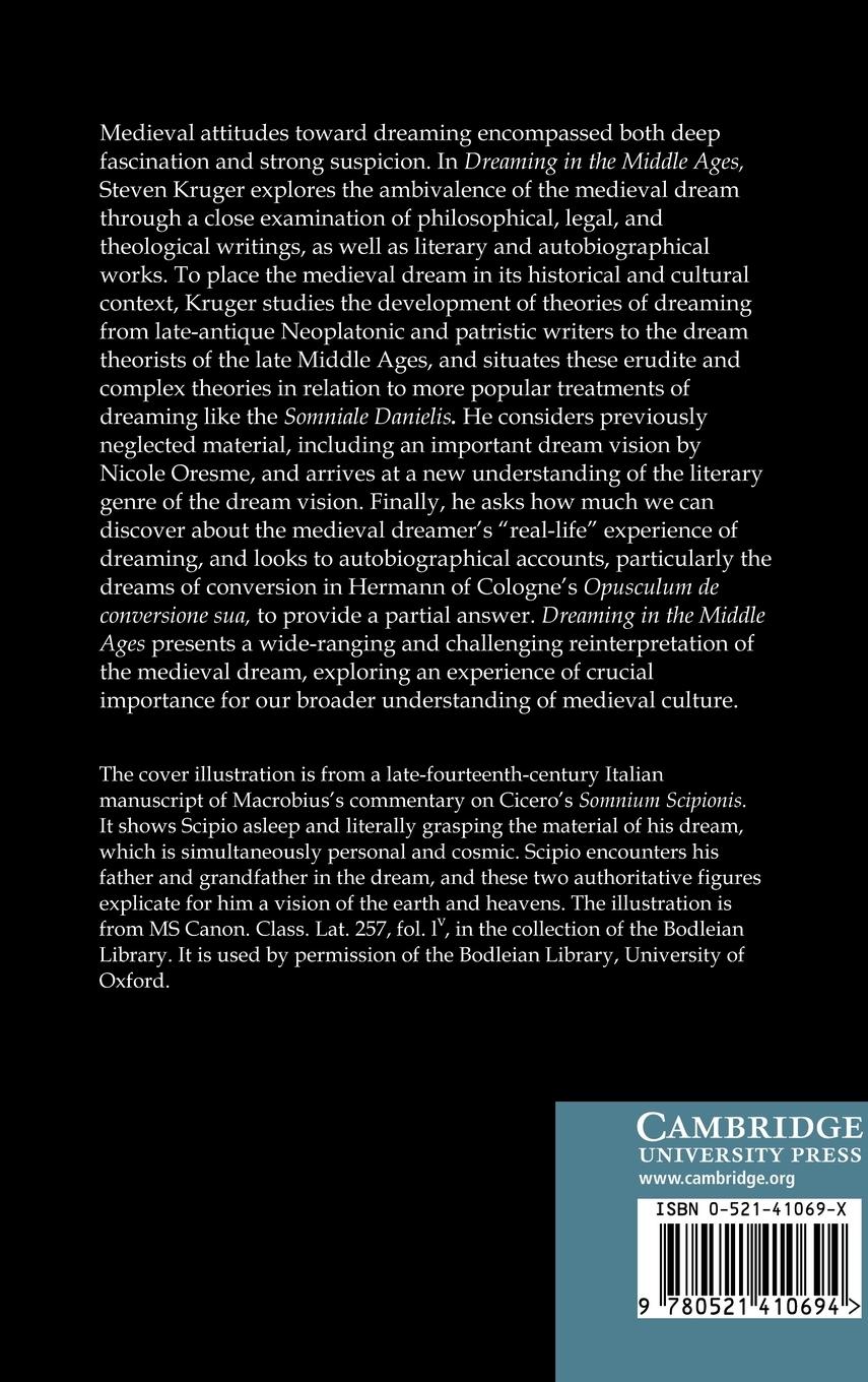 Rückseitencover Dreaming in the Middle Ages