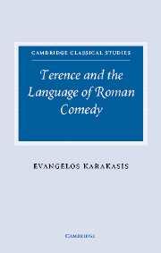 Vorderes Coverbild Terence and the Language of Roman Comedy