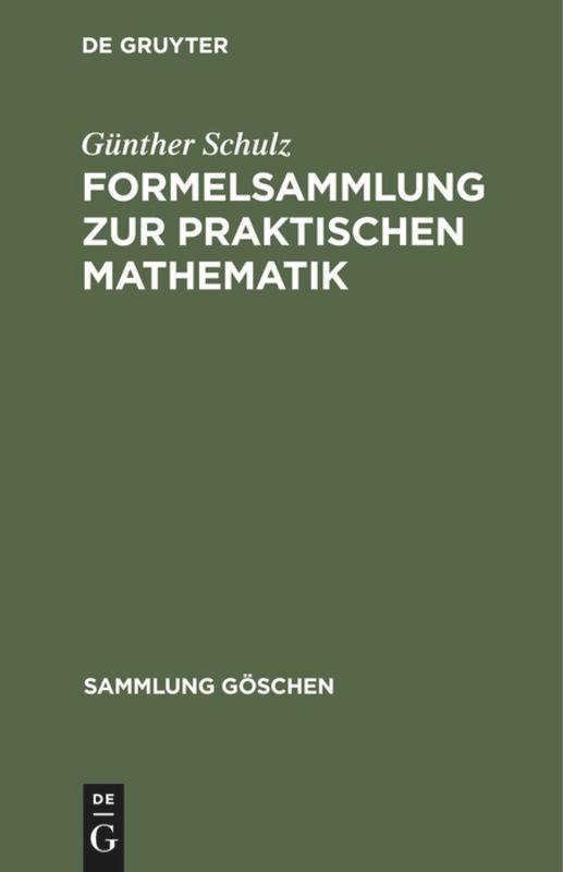 Vorderes Coverbild Formelsammlung zur praktischen Mathematik