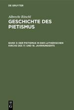 Vorderes Coverbild Der Pietismus in der lutherischen Kirche des 17. und 18. Jahrhunderts