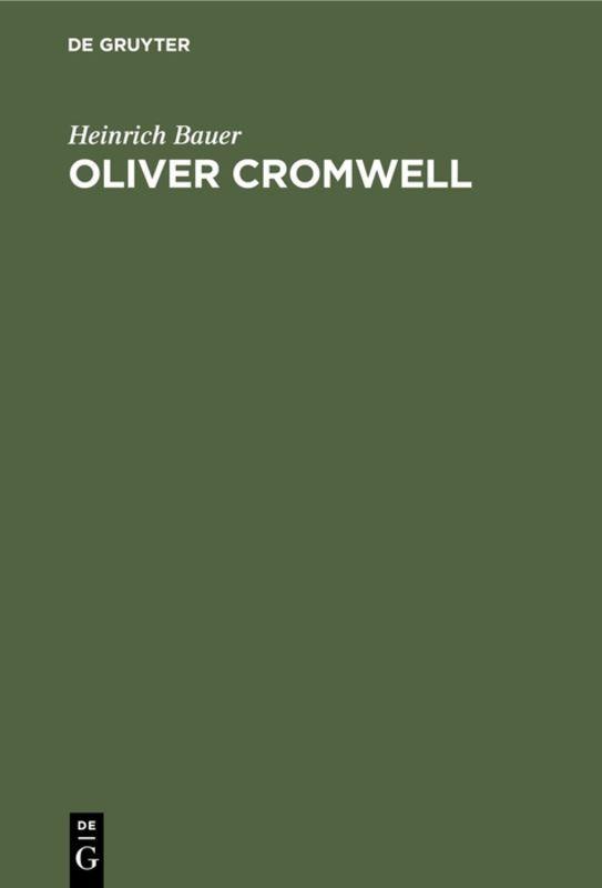 Vorderes Coverbild Oliver Cromwell