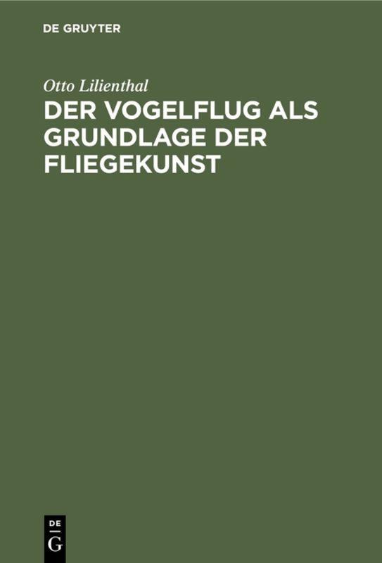 Vorderes Coverbild Der Vogelflug als Grundlage der Fliegekunst