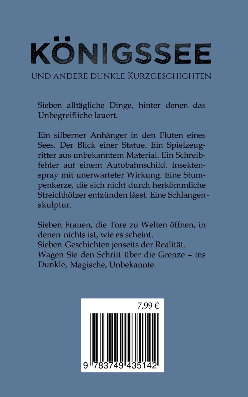 Rückseitencover Königssee und andere dunkle Kurzgeschichten