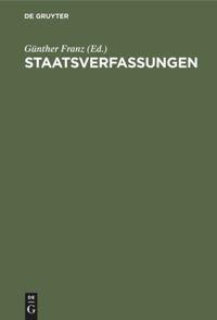 Vorderes Coverbild Staatsverfassungen