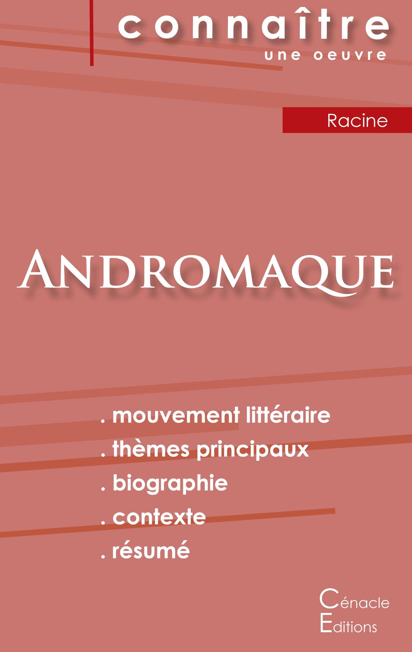 Vorderes Coverbild Fiche de lecture Andromaque de Racine (Analyse littéraire de référence et résumé complet)