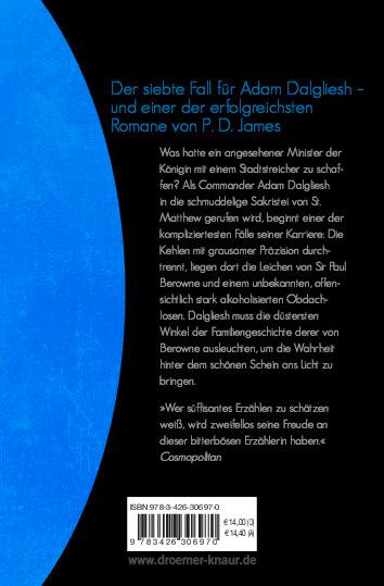 Rückseitencover Der Beigeschmack des Todes