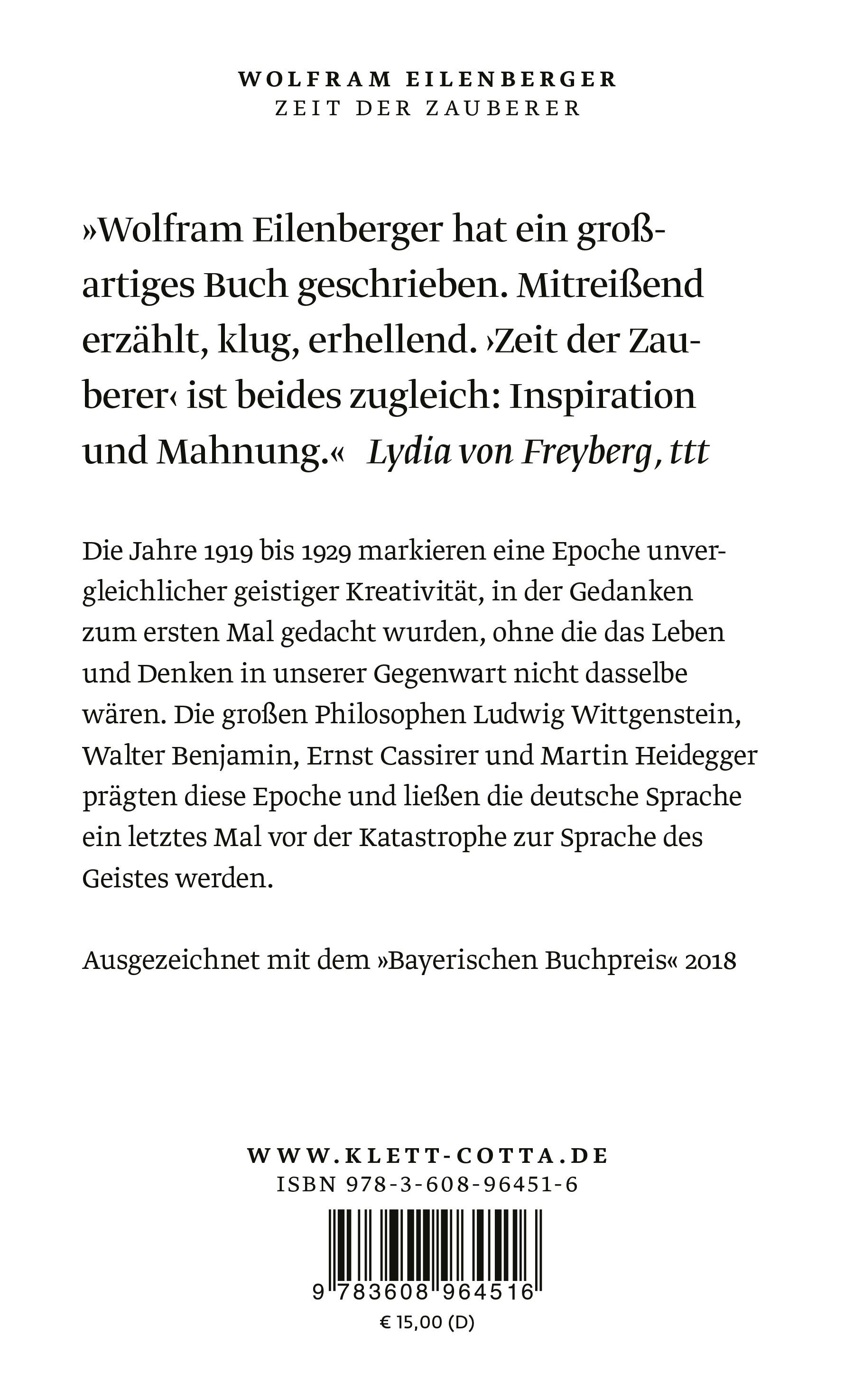 Rückseitencover Zeit der Zauberer