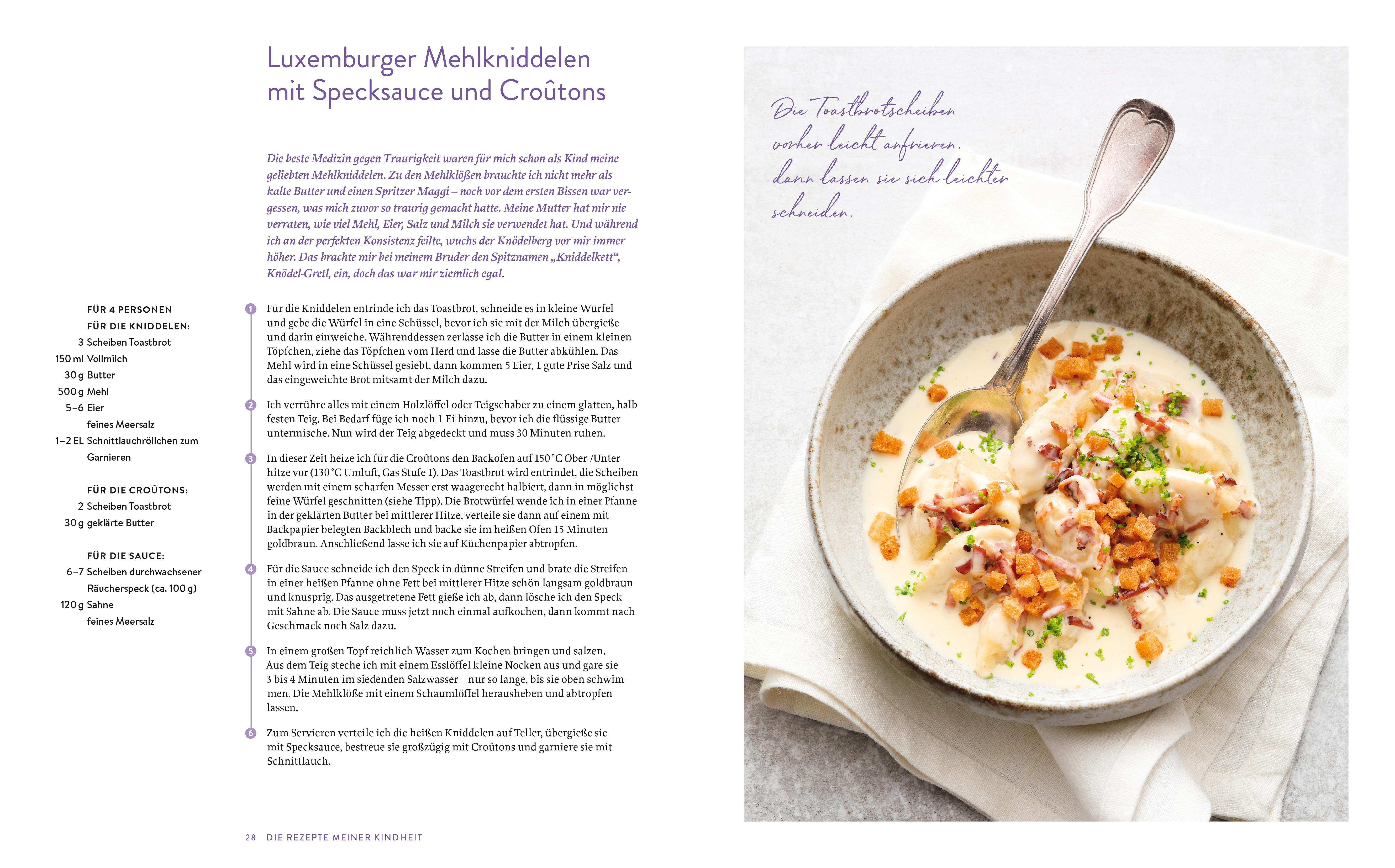Beispielinhalt (Bild) Mein Leben, meine Rezepte