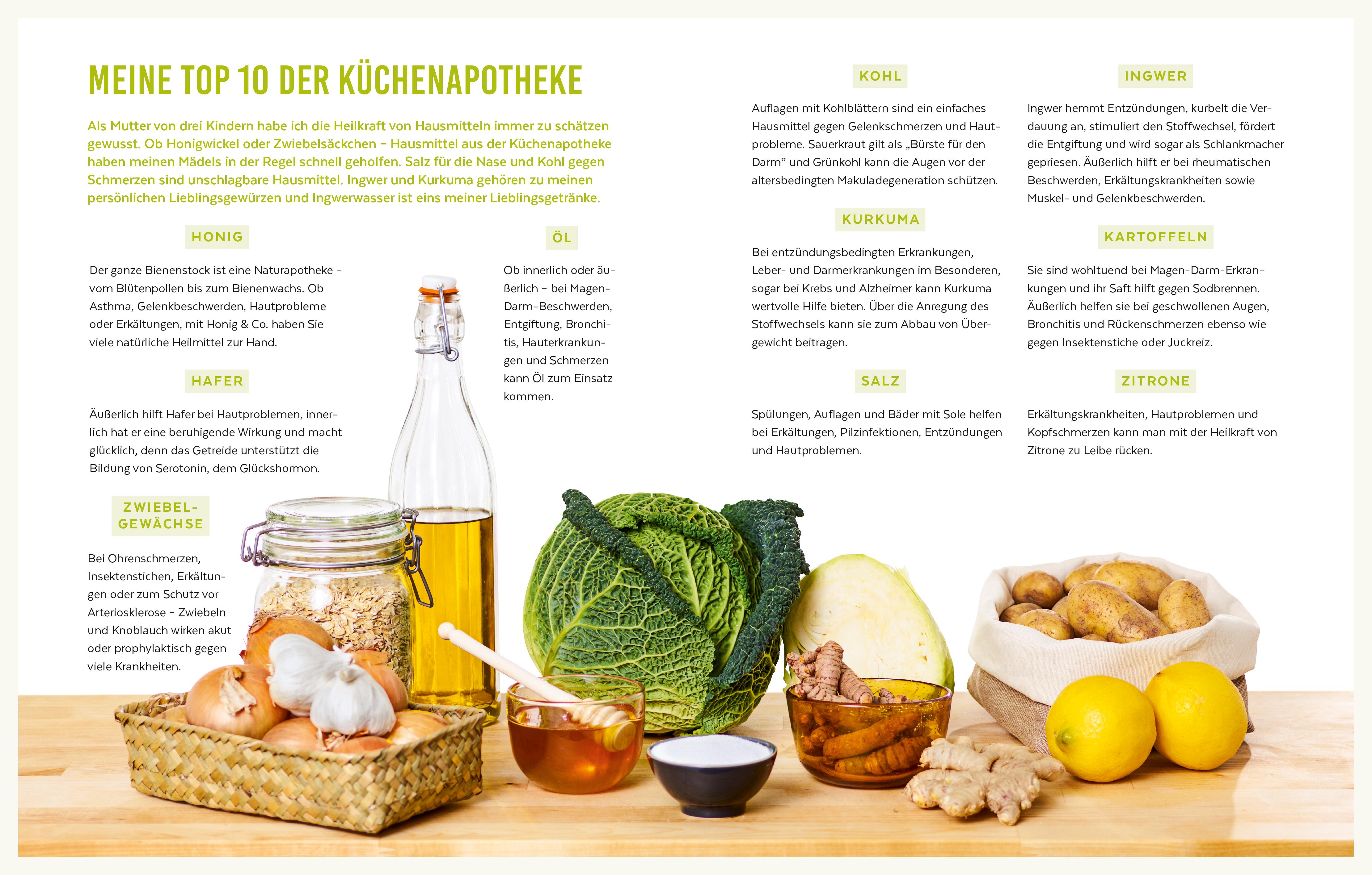 Beispielinhalt (Bild) Heilen mit Lebensmitteln: Meine Top 10 gegen 100 Krankheiten