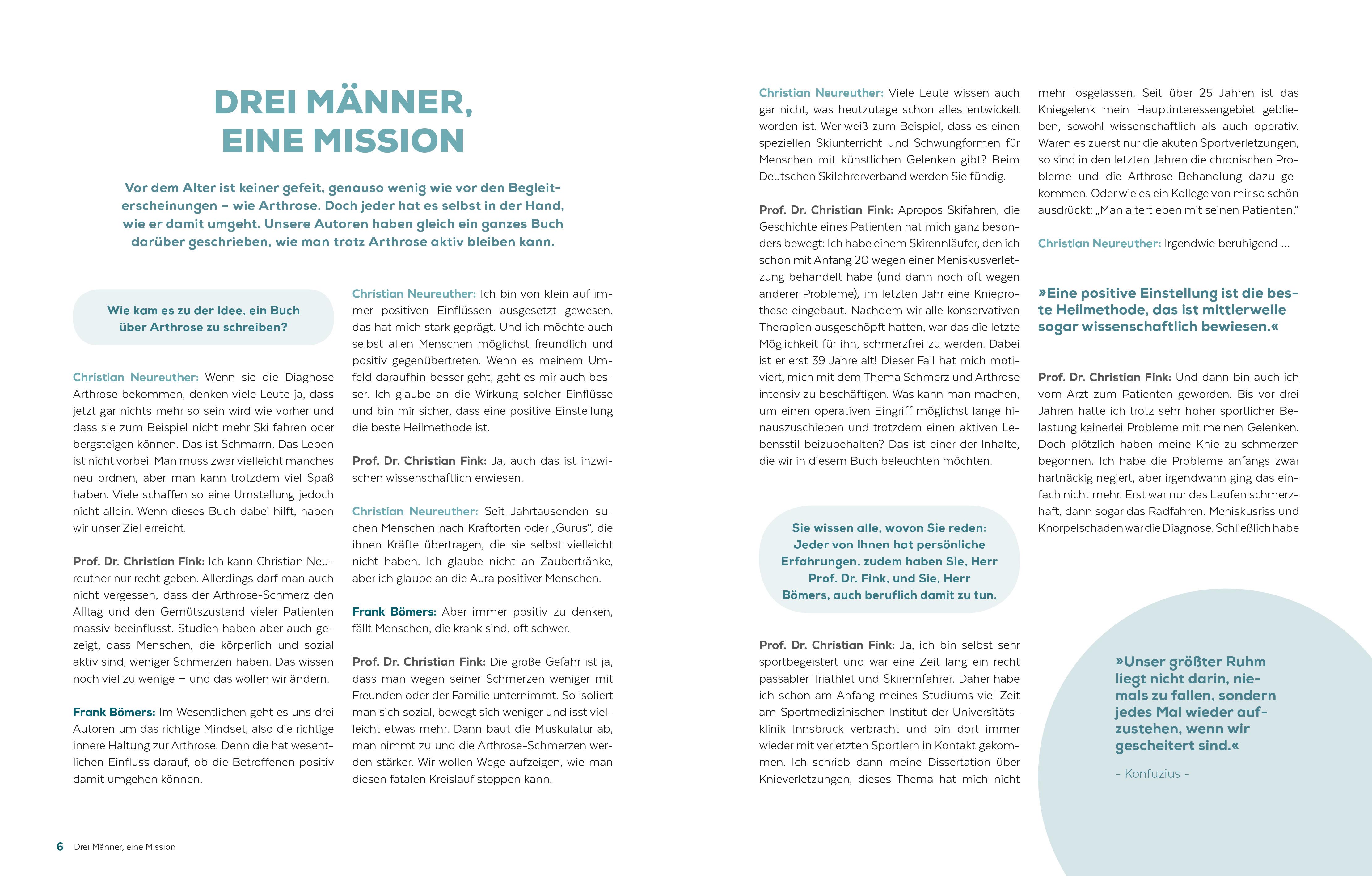 Beispielinhalt (Bild) Never give up