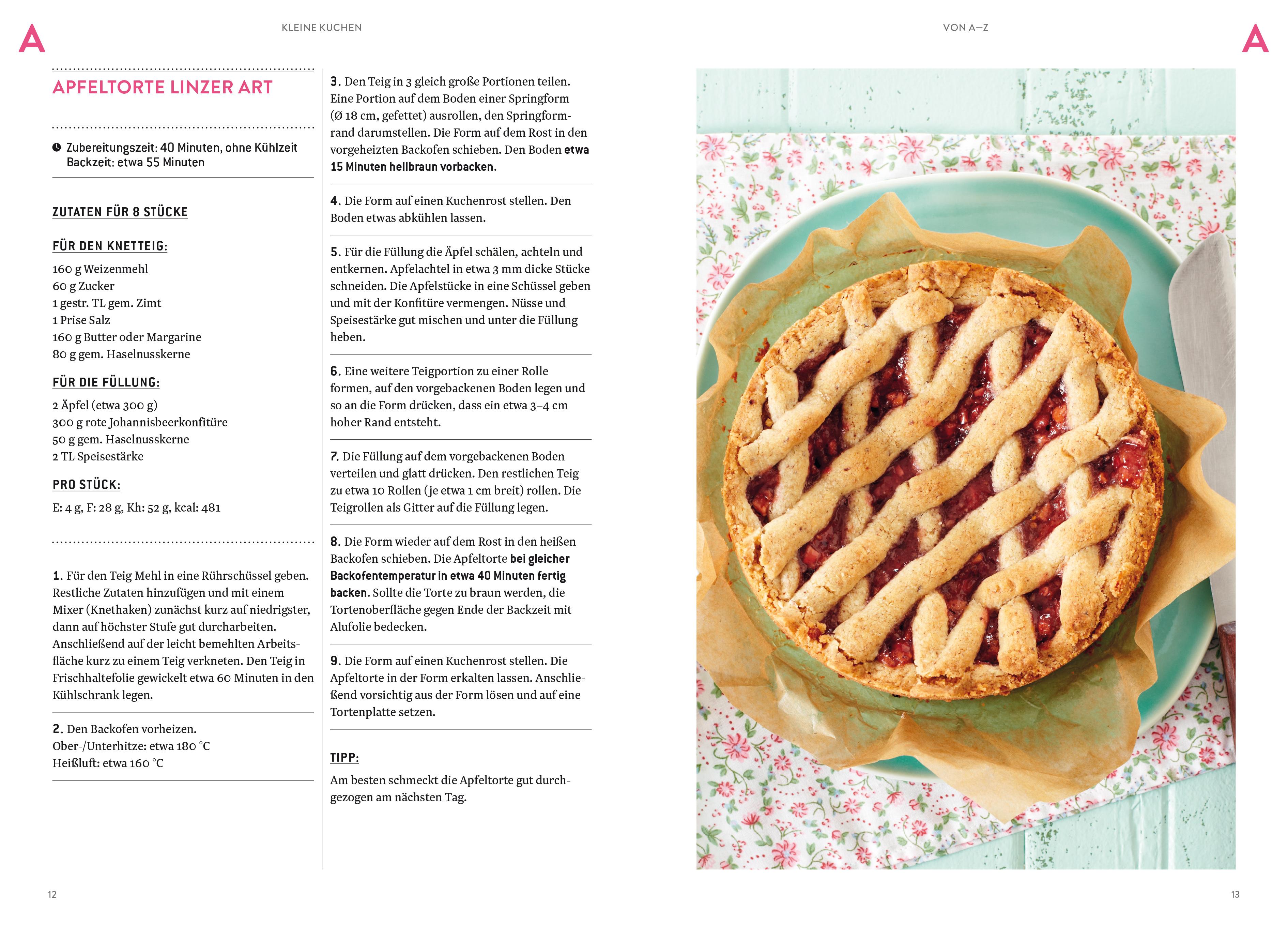 Beispielinhalt (Bild) Kleine Kuchen von A-Z