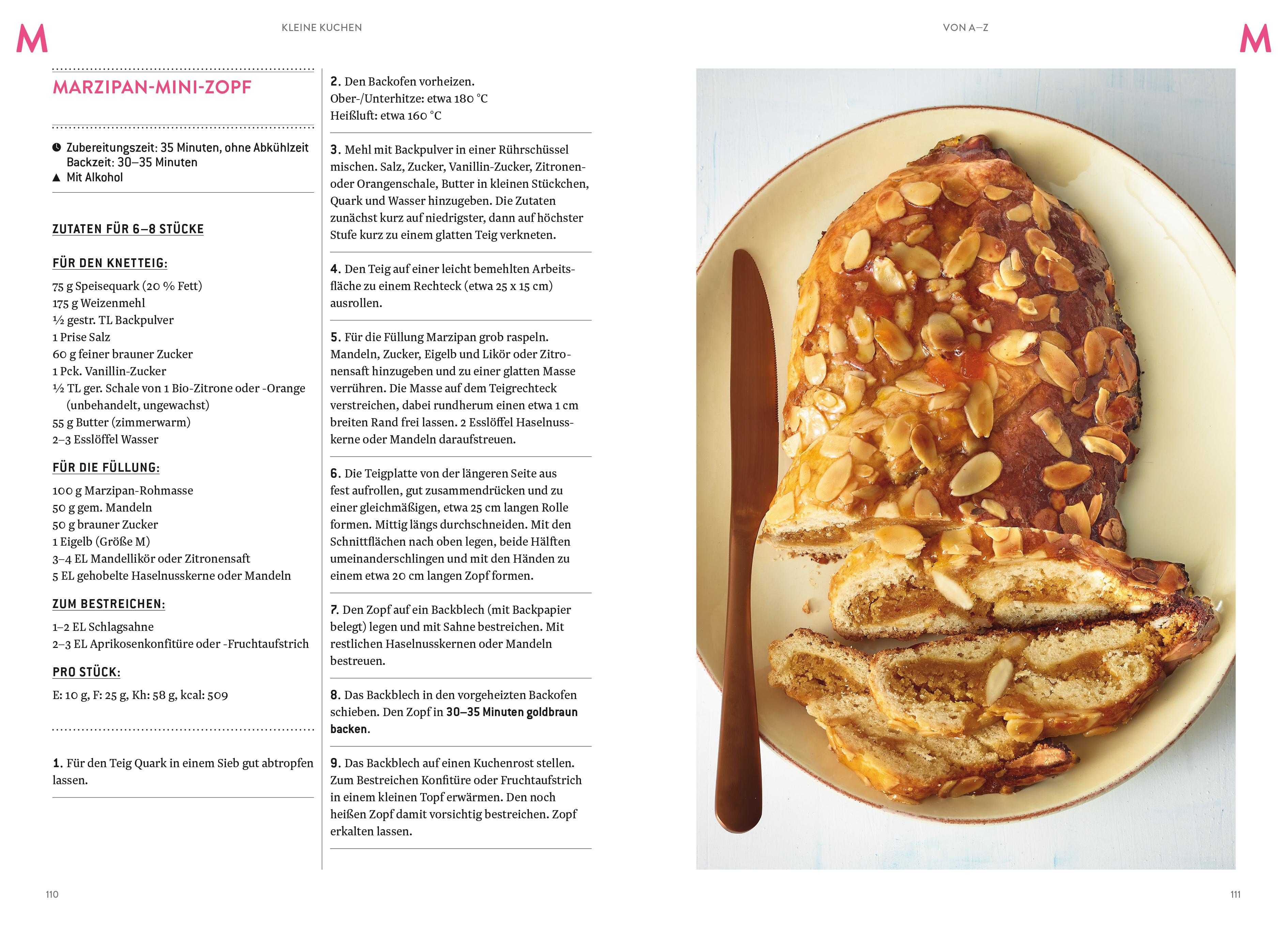 Beispielinhalt (Bild) Kleine Kuchen von A-Z
