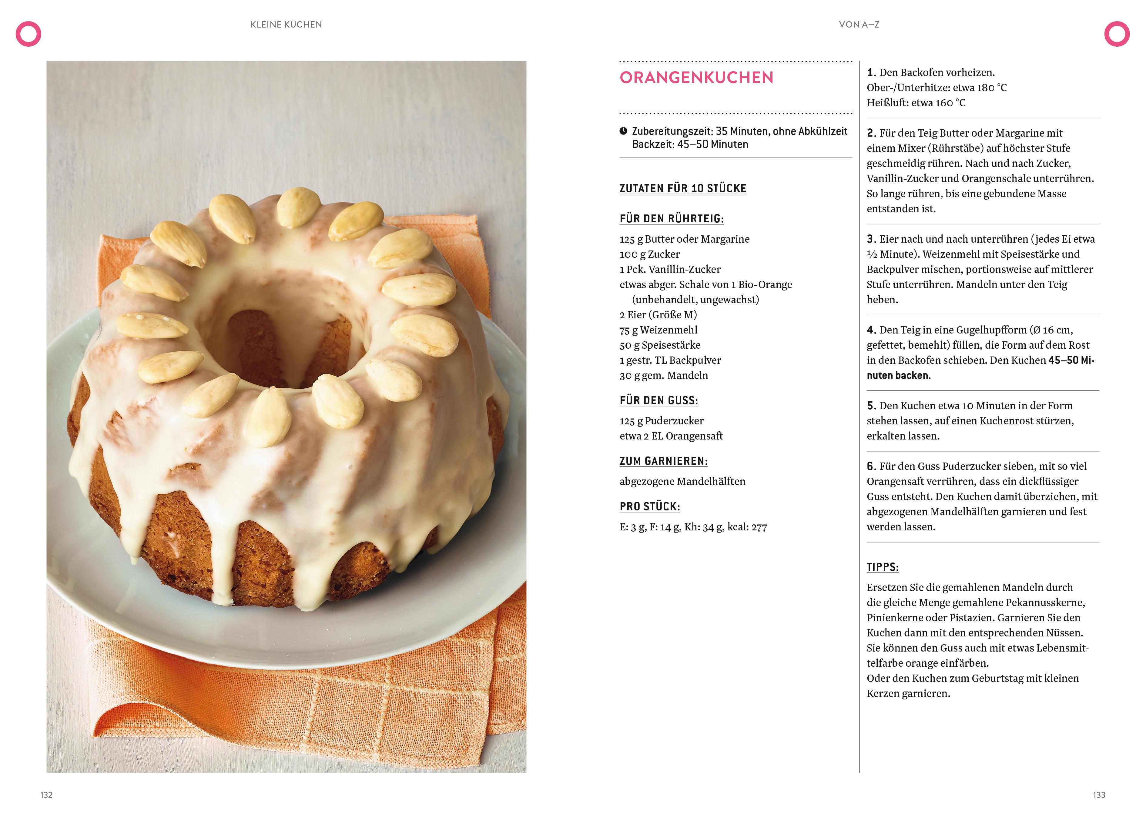 Beispielinhalt (Bild) Kleine Kuchen von A-Z