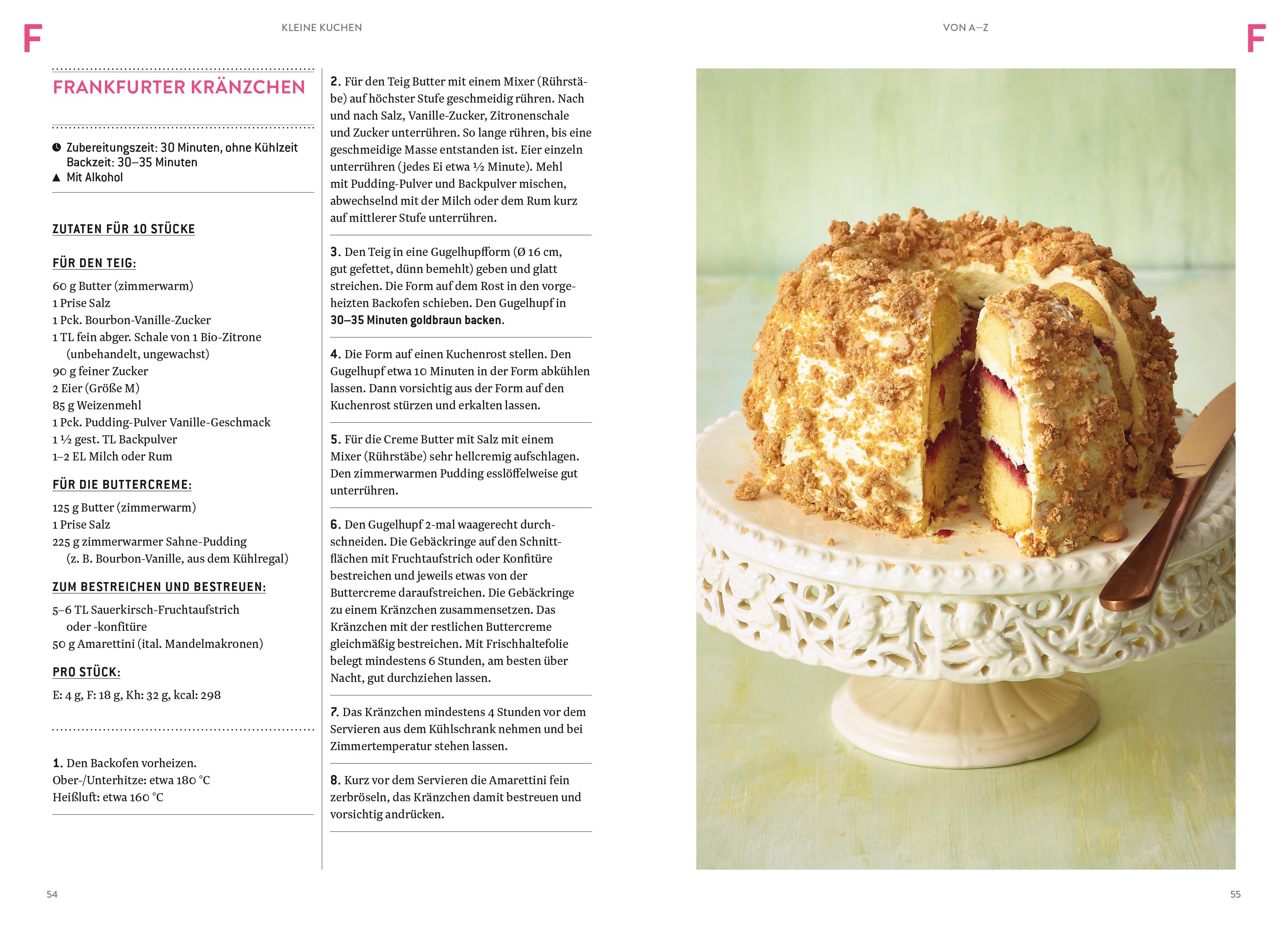 Beispielinhalt (Bild) Kleine Kuchen von A-Z