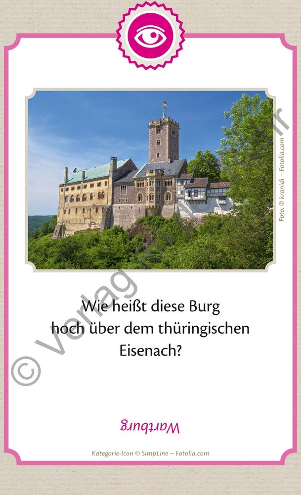 Beispielinhalt (Bild) Die große Deutschland-Quizbox für Senioren