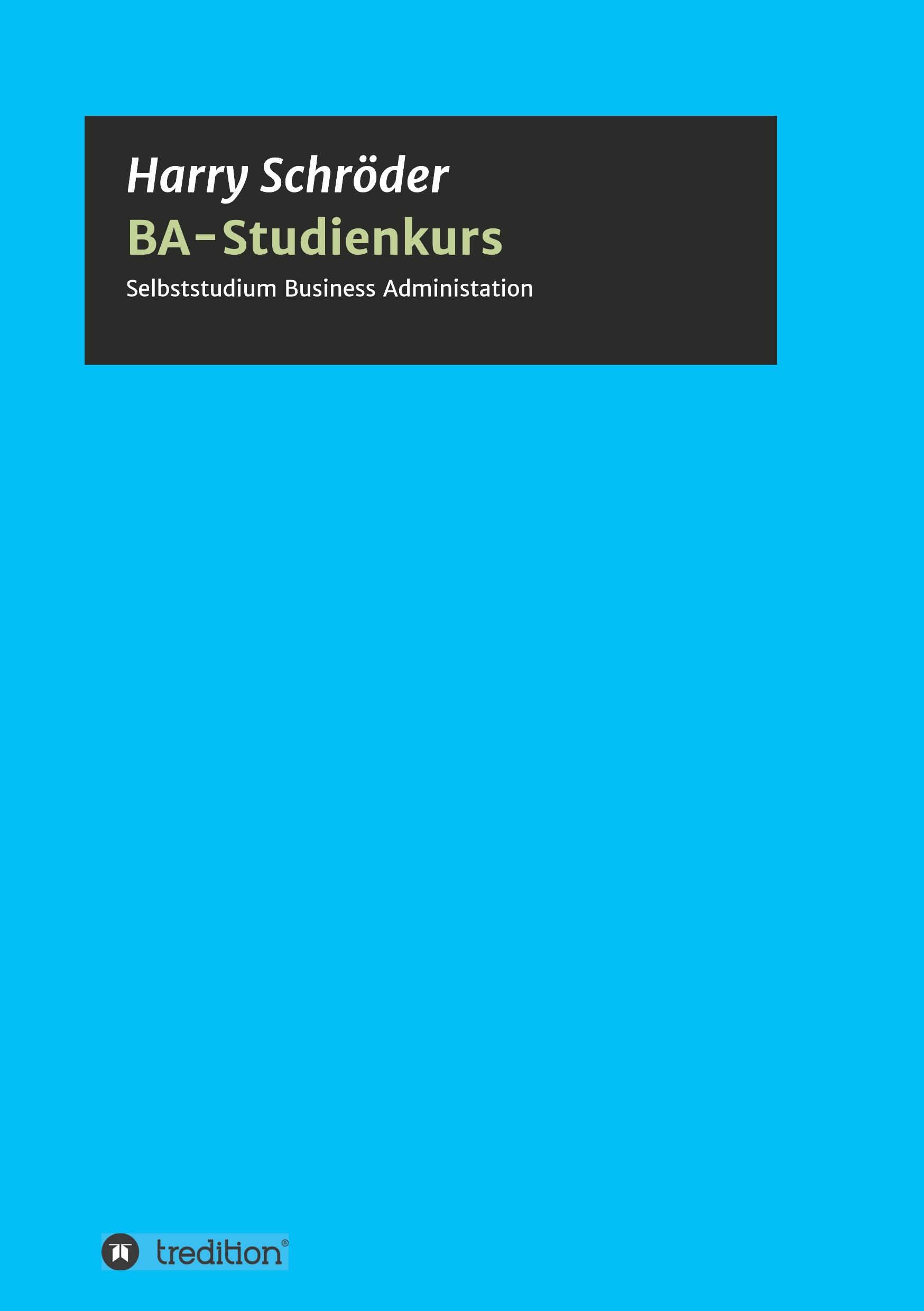 Vorderes Coverbild BA-Studienkurs