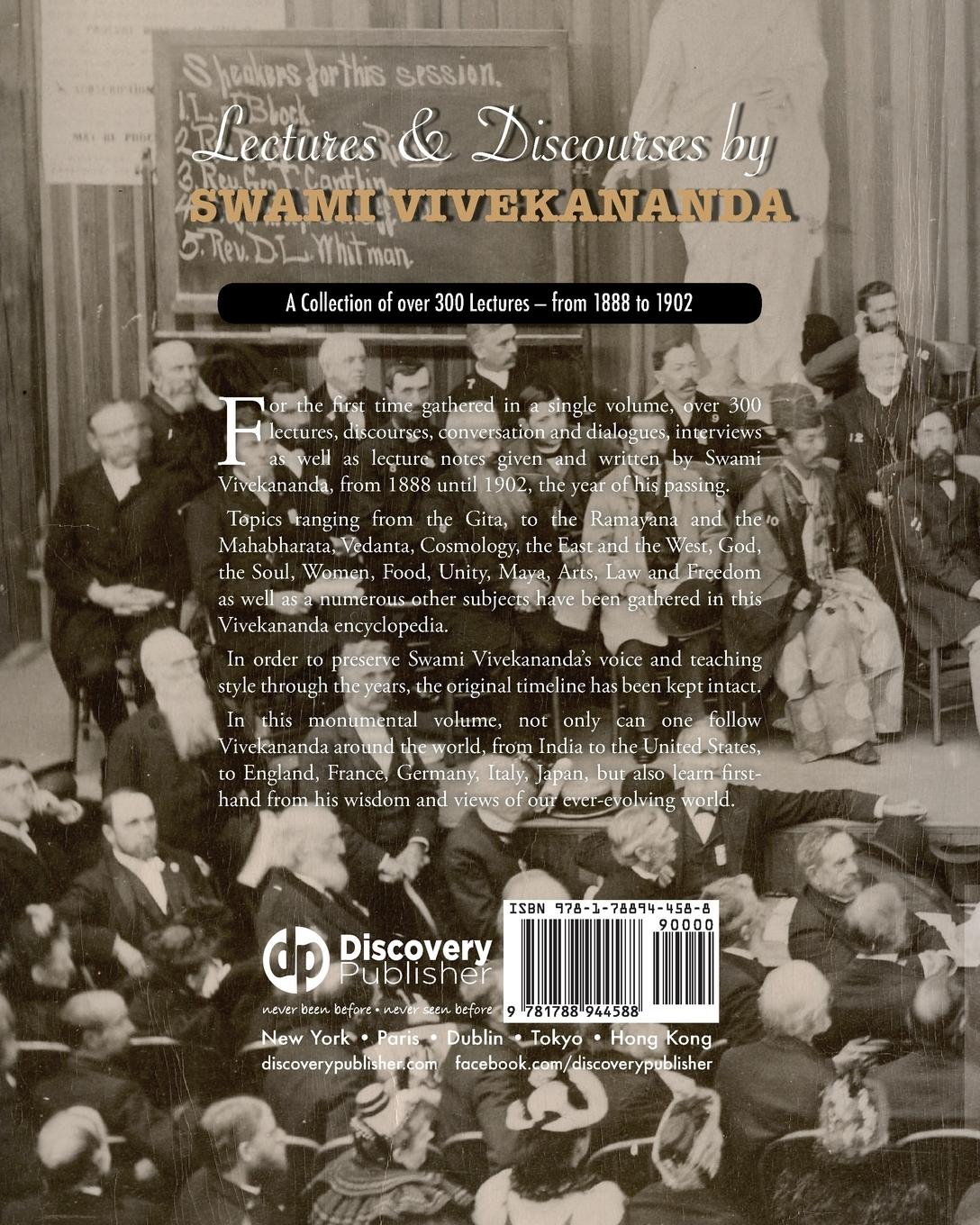 Rückseitencover Lectures and Discourses by Swami Vivekananda