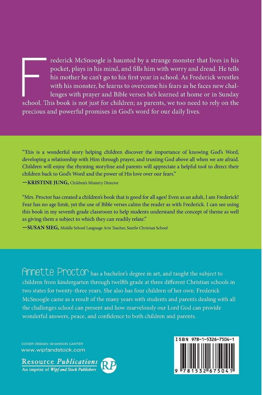 Rückseitencover Frederick McSnoogle and the Monster Named Dread