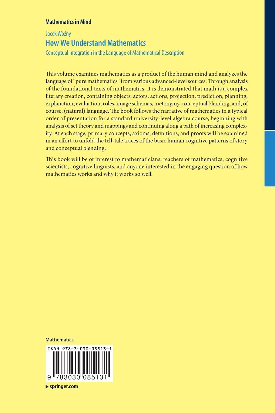 Rückseitencover How We Understand Mathematics