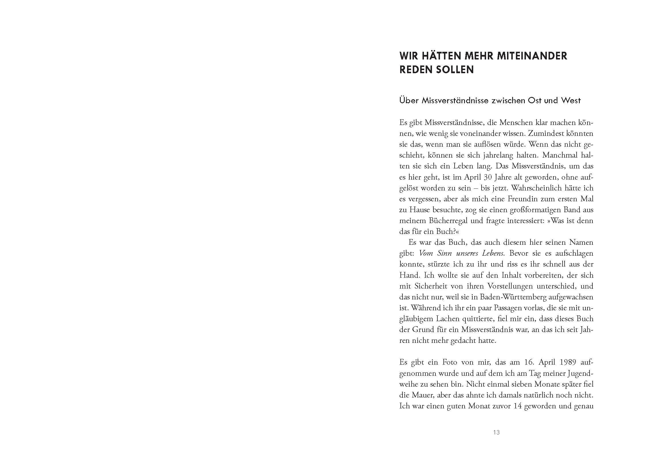 Beispielinhalt (Bild) Vom Sinn unseres Lebens